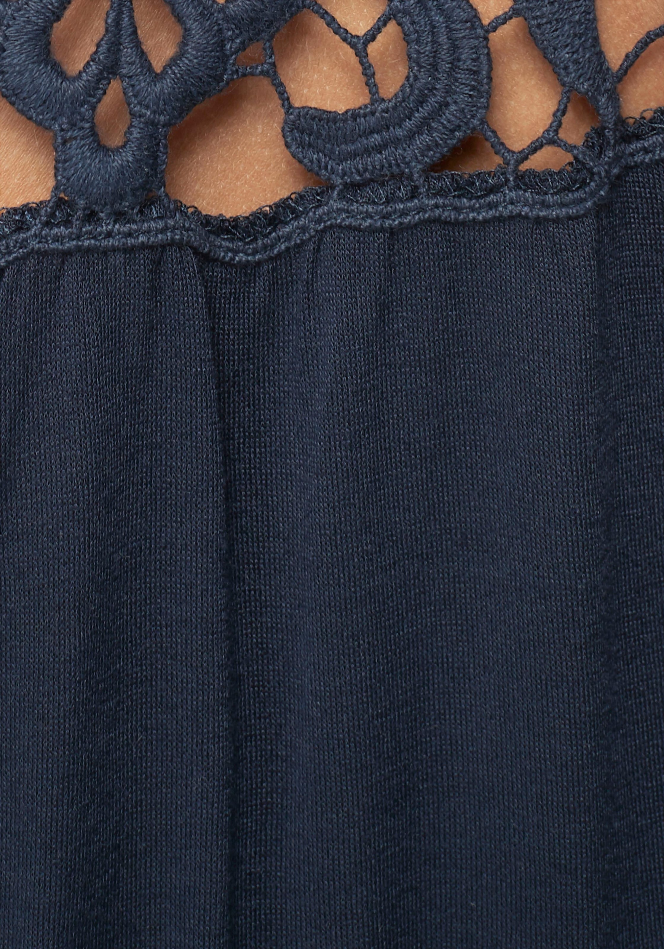 KIDSWORLD Jerseykleid », Viskosekleid für Mädchen«, kniefrei, romantisch, aus Viskose, breite Träger