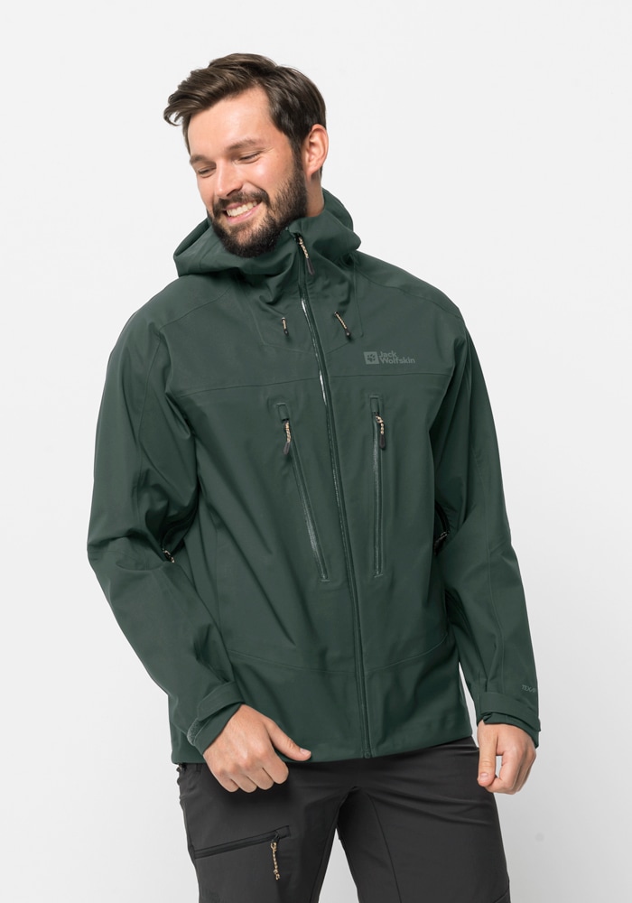 Jack Wolfskin Trekkingjacke »KAMMWEG 3L JKT M«, mit Kapuze