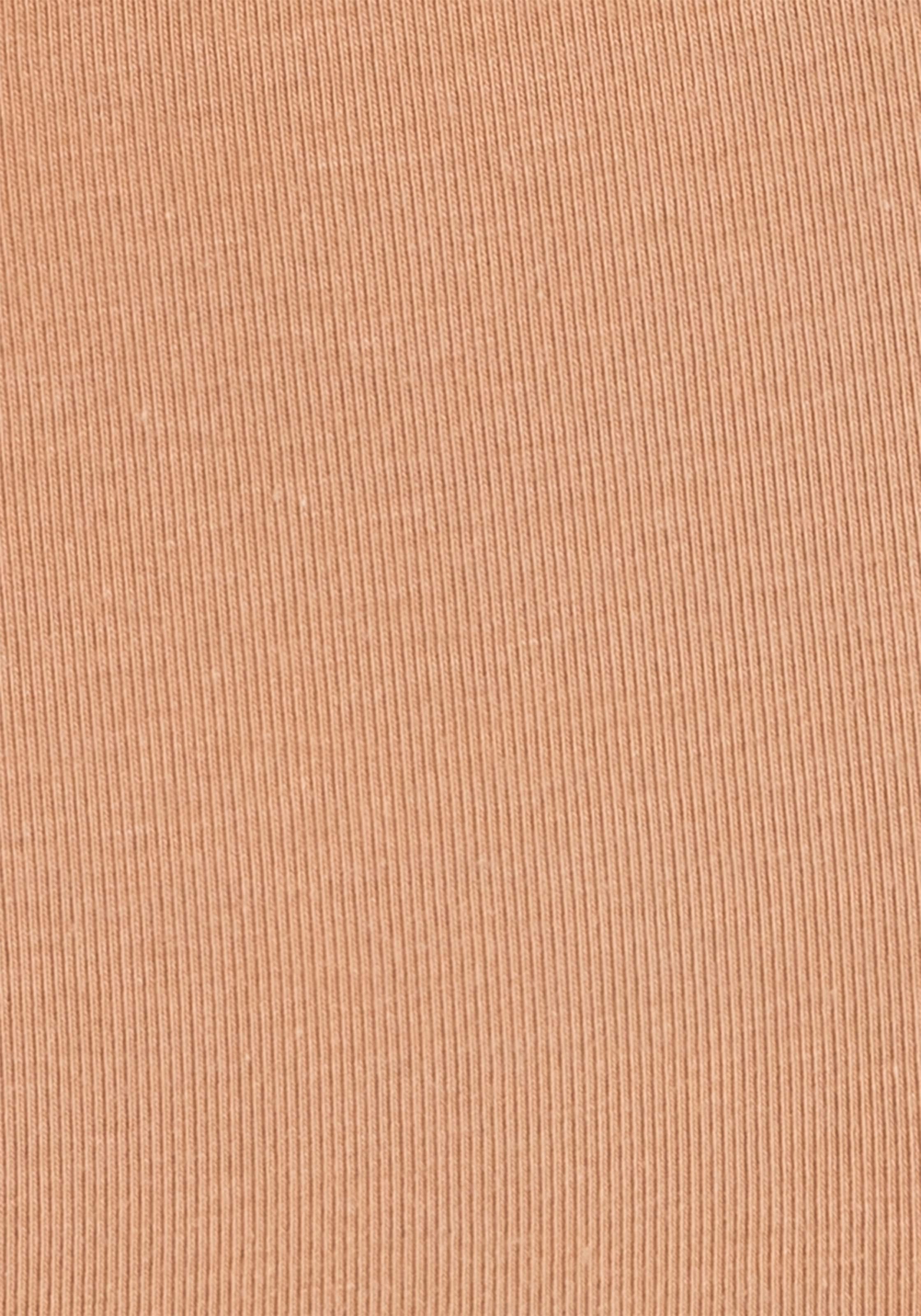 LASCANA Panty, (Packung, 3 St.), aus elastischer Baumwolle mit zarter Spitze