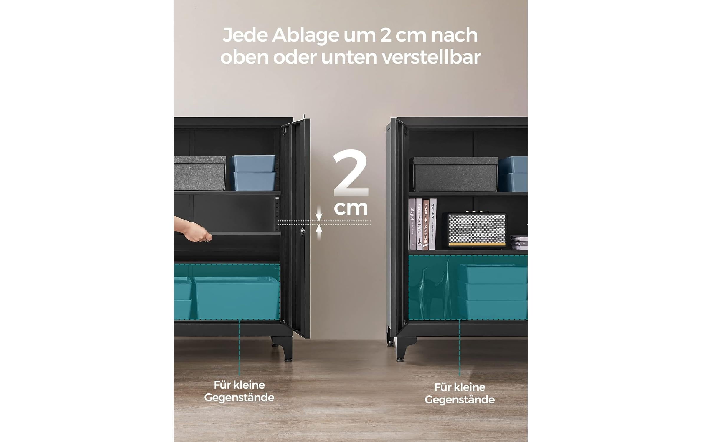 SONGMICS Aktenschrank »80 x 40 x 90 cm«