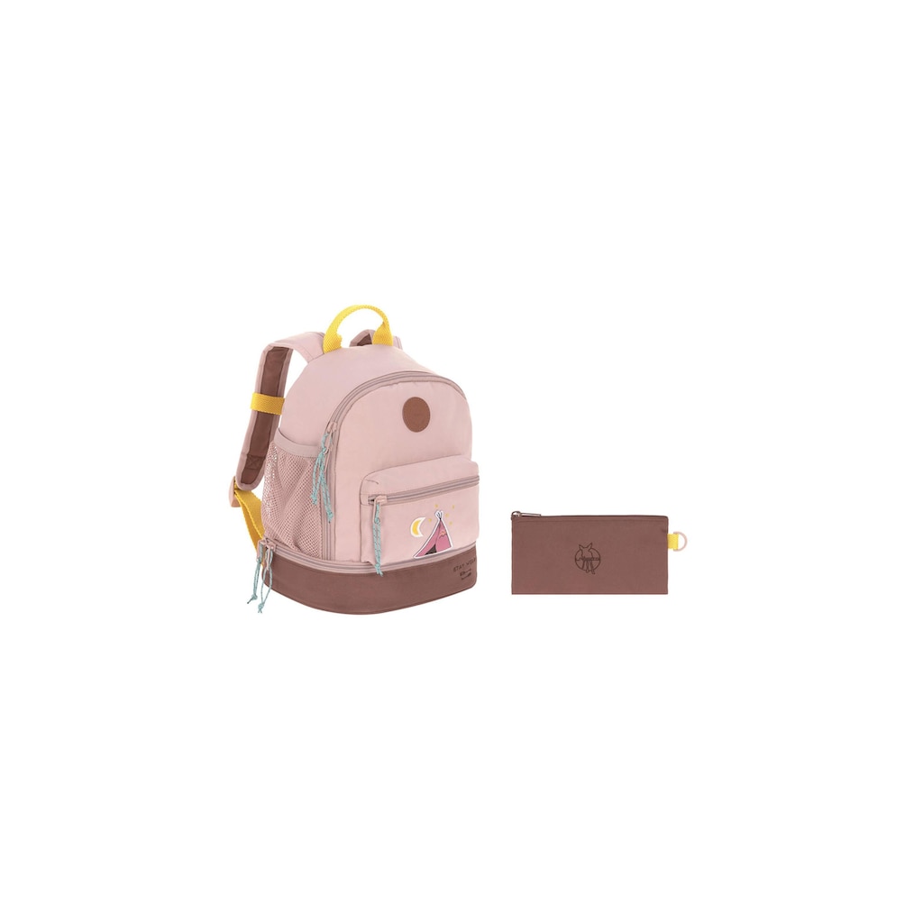 LÄSSIG Kinderrucksack »Mini Backpack Adventure Tipi«, Floureszierende Flächen
