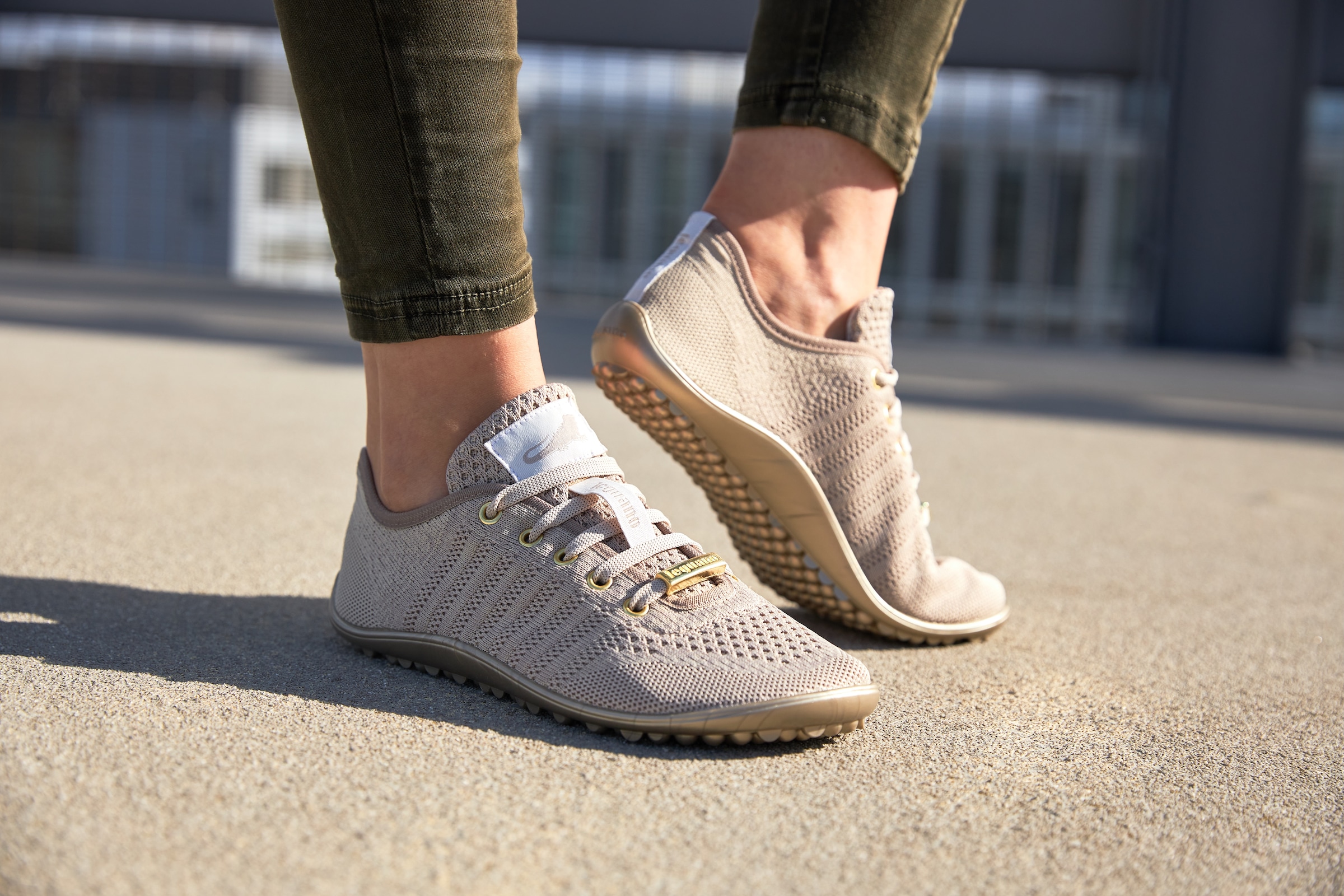 Leguano Barfussschuh »GO«, mit praktischer Schnürung, Freizeitschuh, Halbschuh, Schnürschuh
