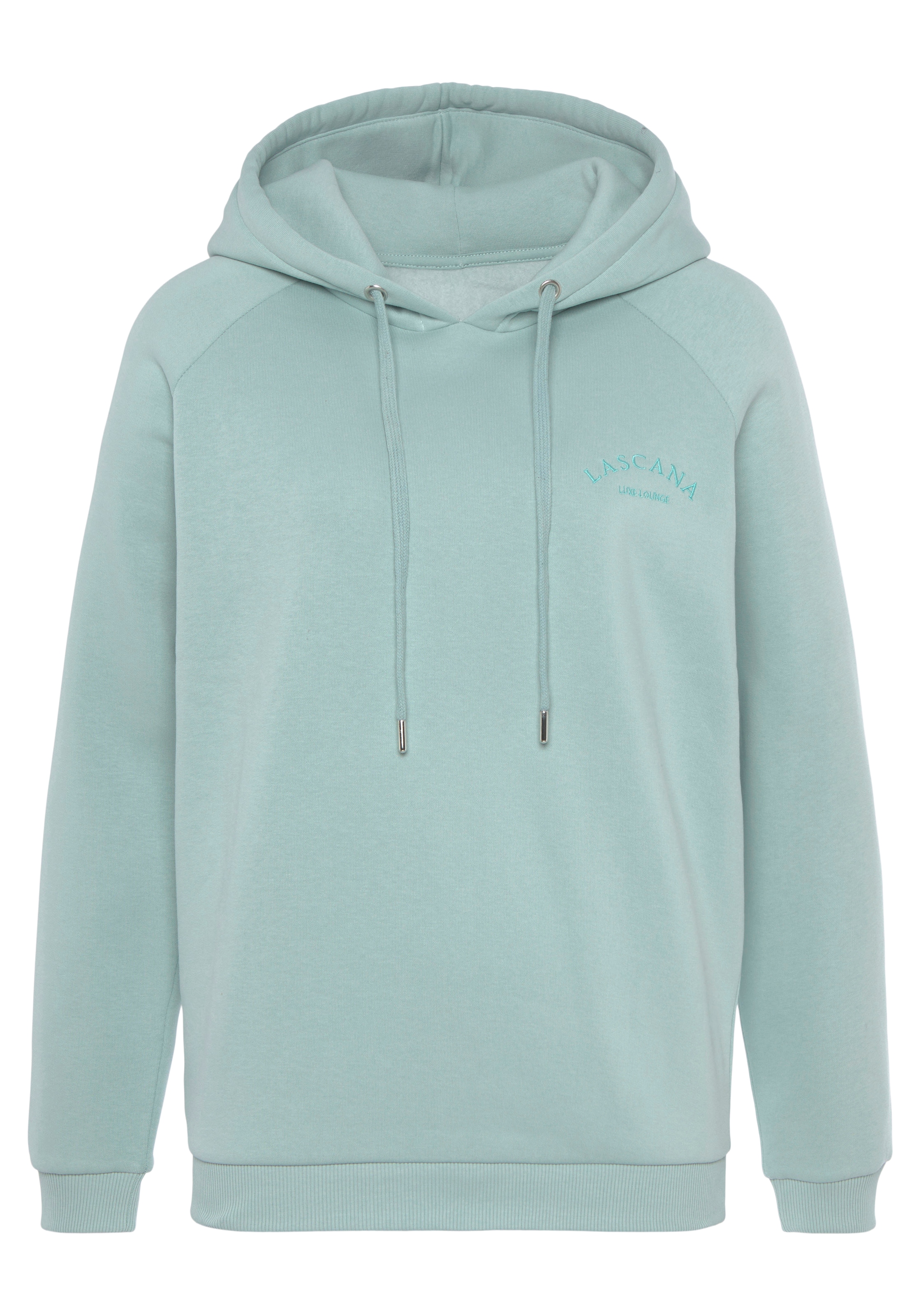 LASCANA Kapuzensweatshirt, mit Logostickerei, Loungewear