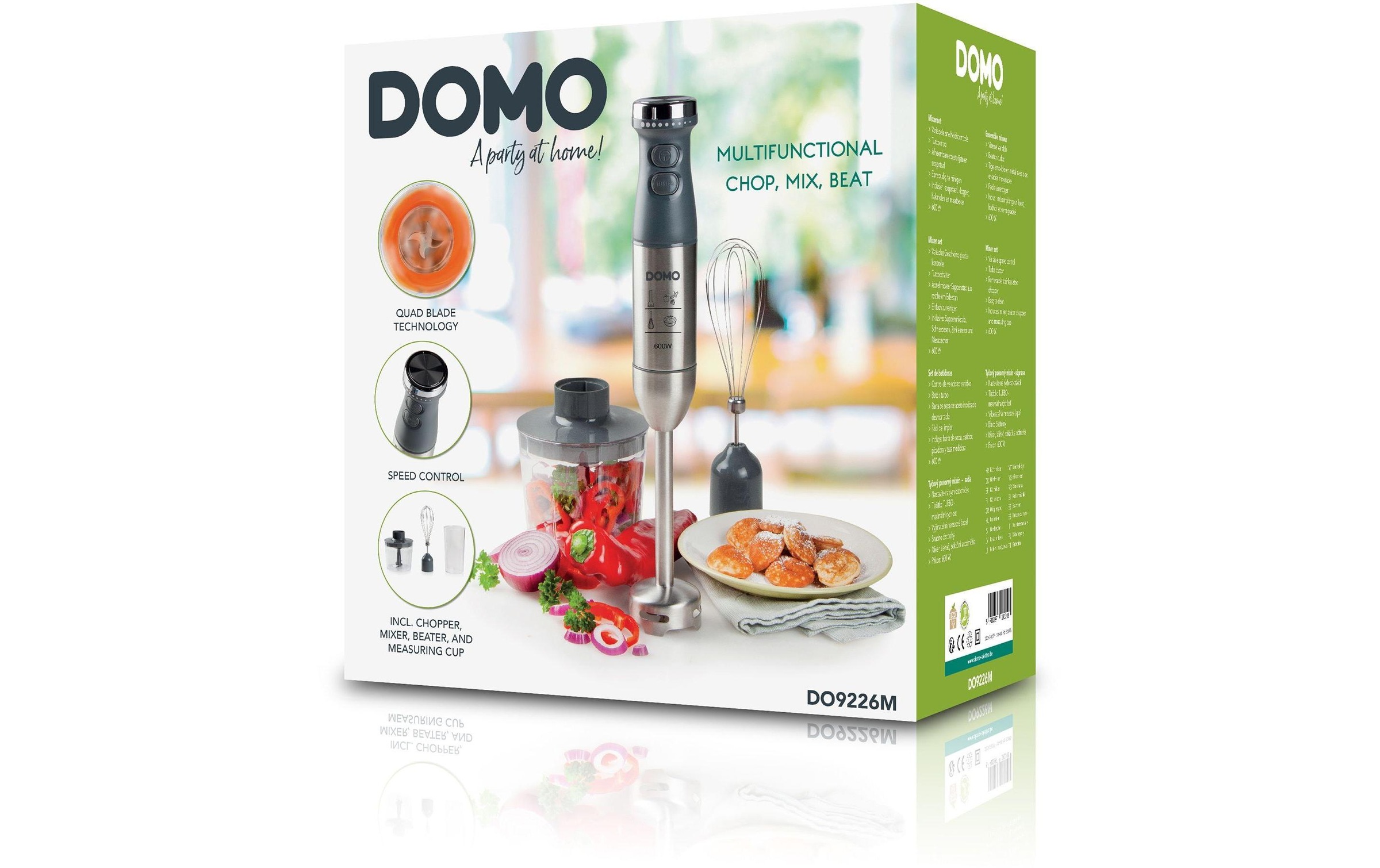 Domo Stabmixer »DO9226M Grau/Silber«, 600 W
