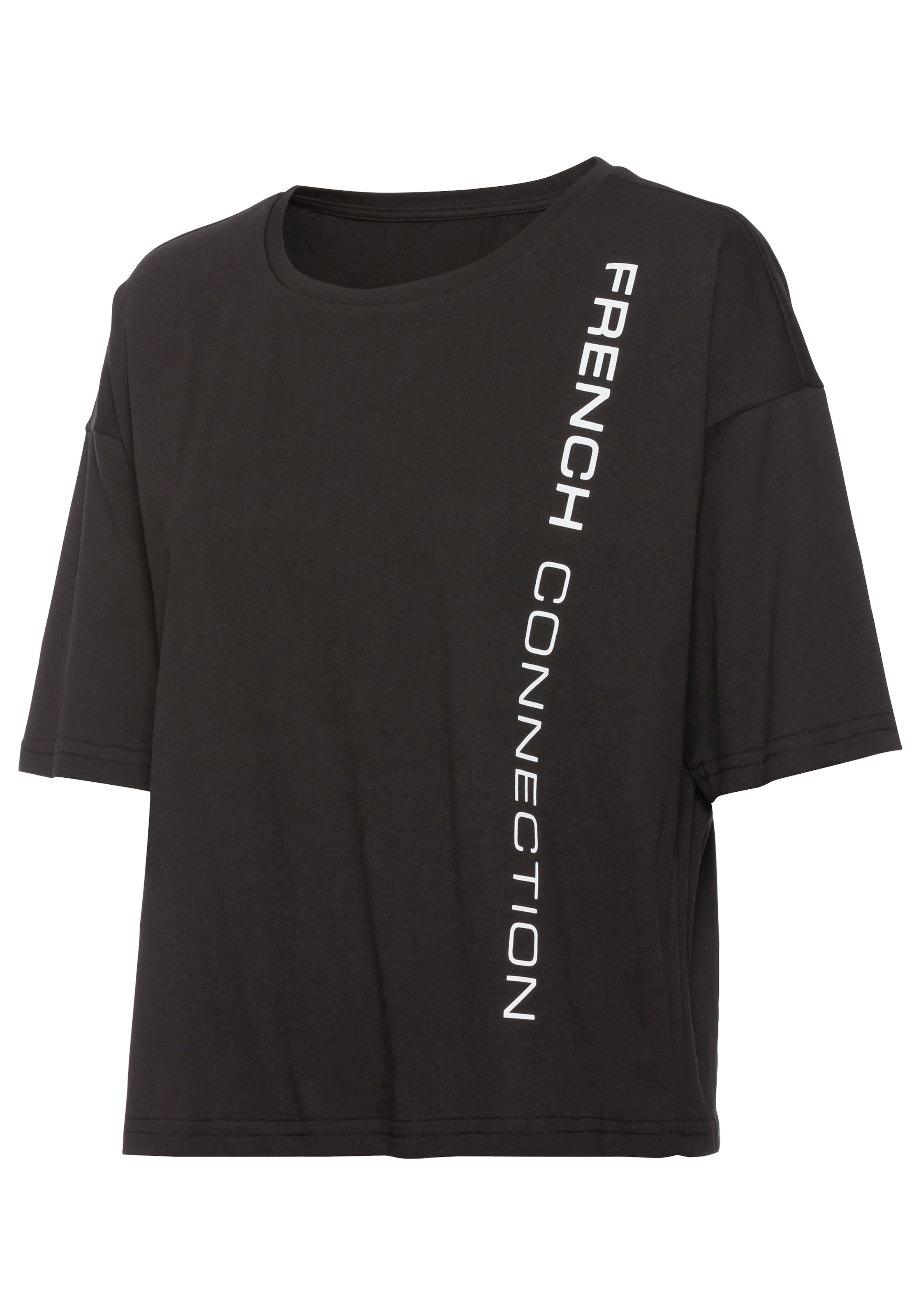 French Connection T-Shirt, mit weiten Ärmeln und Logodruck