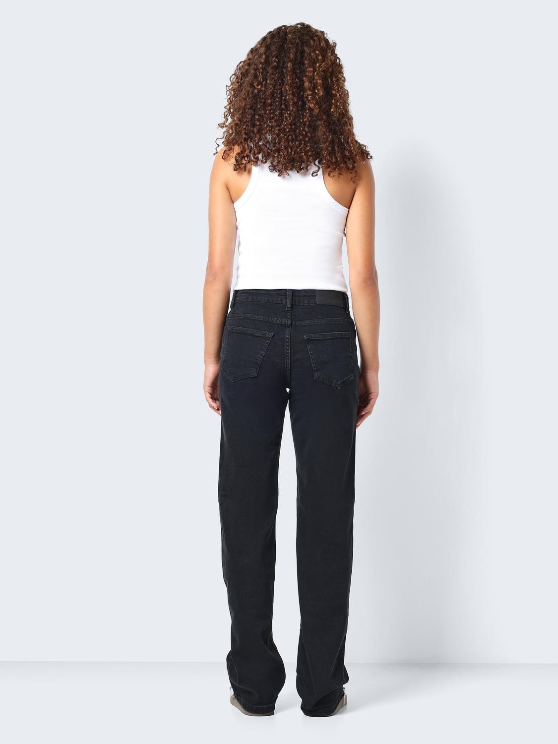 Noisy may Straight-Jeans »NMYOLANDA NW WIDE JEANS BLACK NOOS«