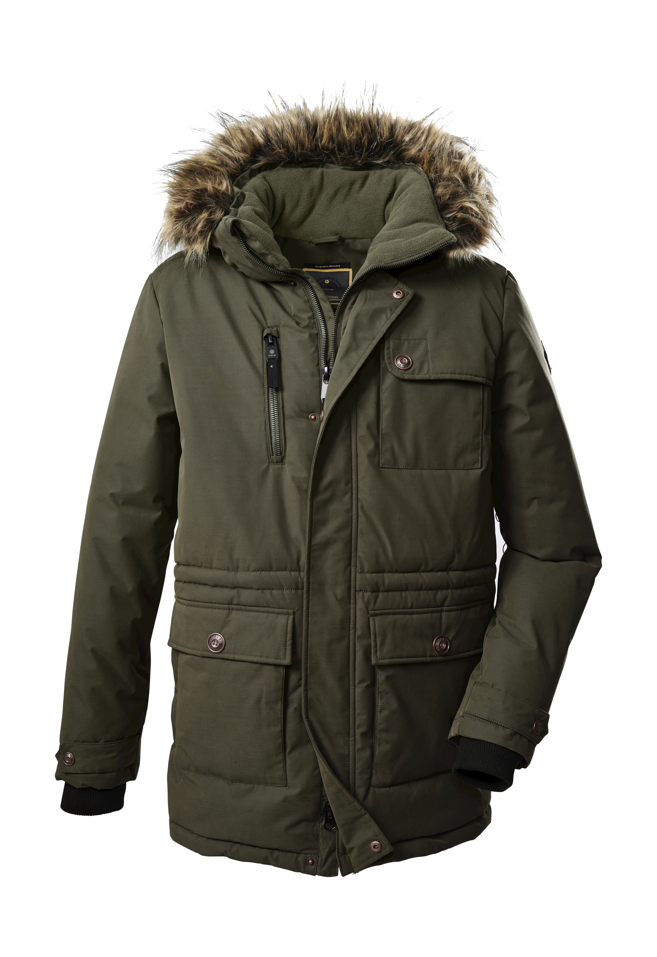 G.I.G.A. DX by killtec Parka »GW 35 MN PRK« Wasserabweisender, atmungsaktiver Parka mit abnehmbarer Kapuze