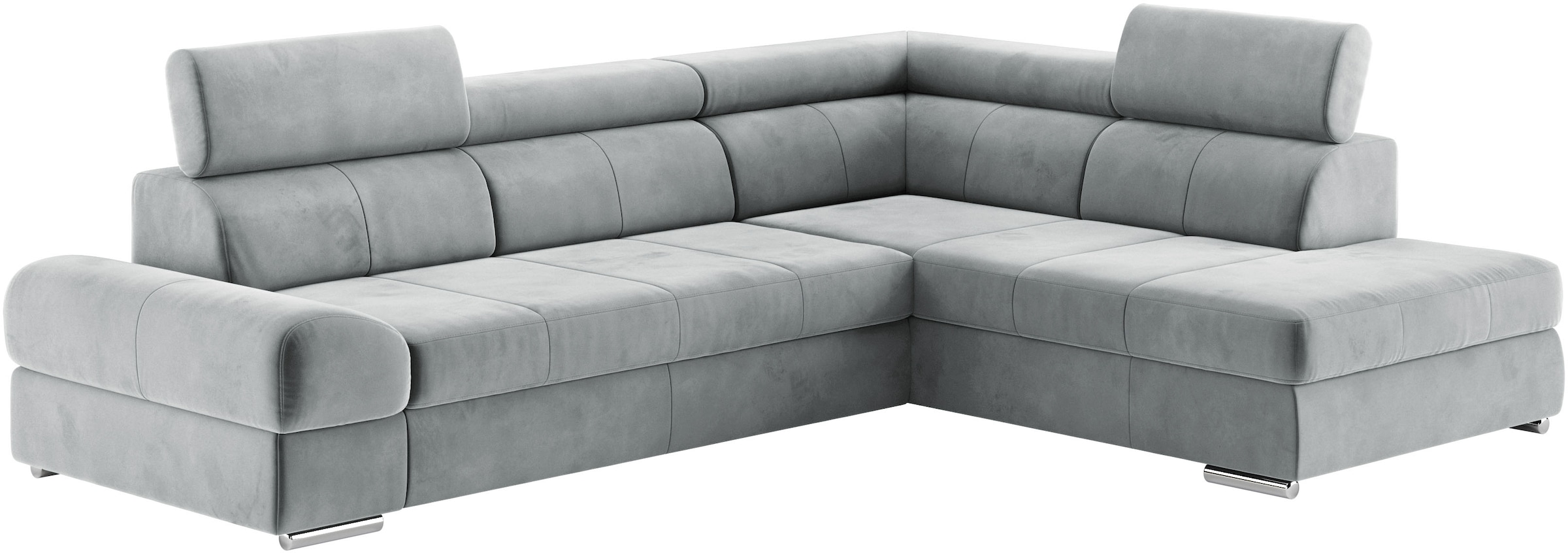 sit&more Ecksofa »Broadway L-Form«, mit verstellbaren Kopfteilen, wahlweise mit Bettfunktion