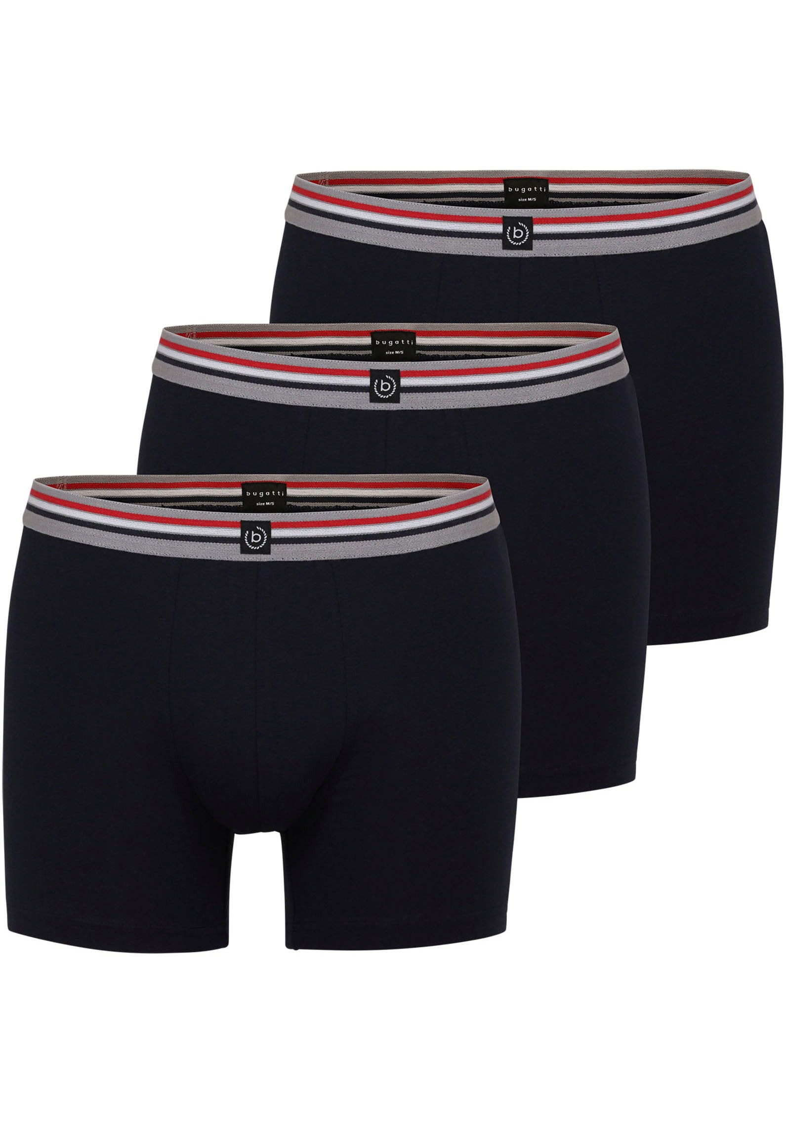 bugatti Boxershorts »Prag«, (3 St.), für jeden Tag
