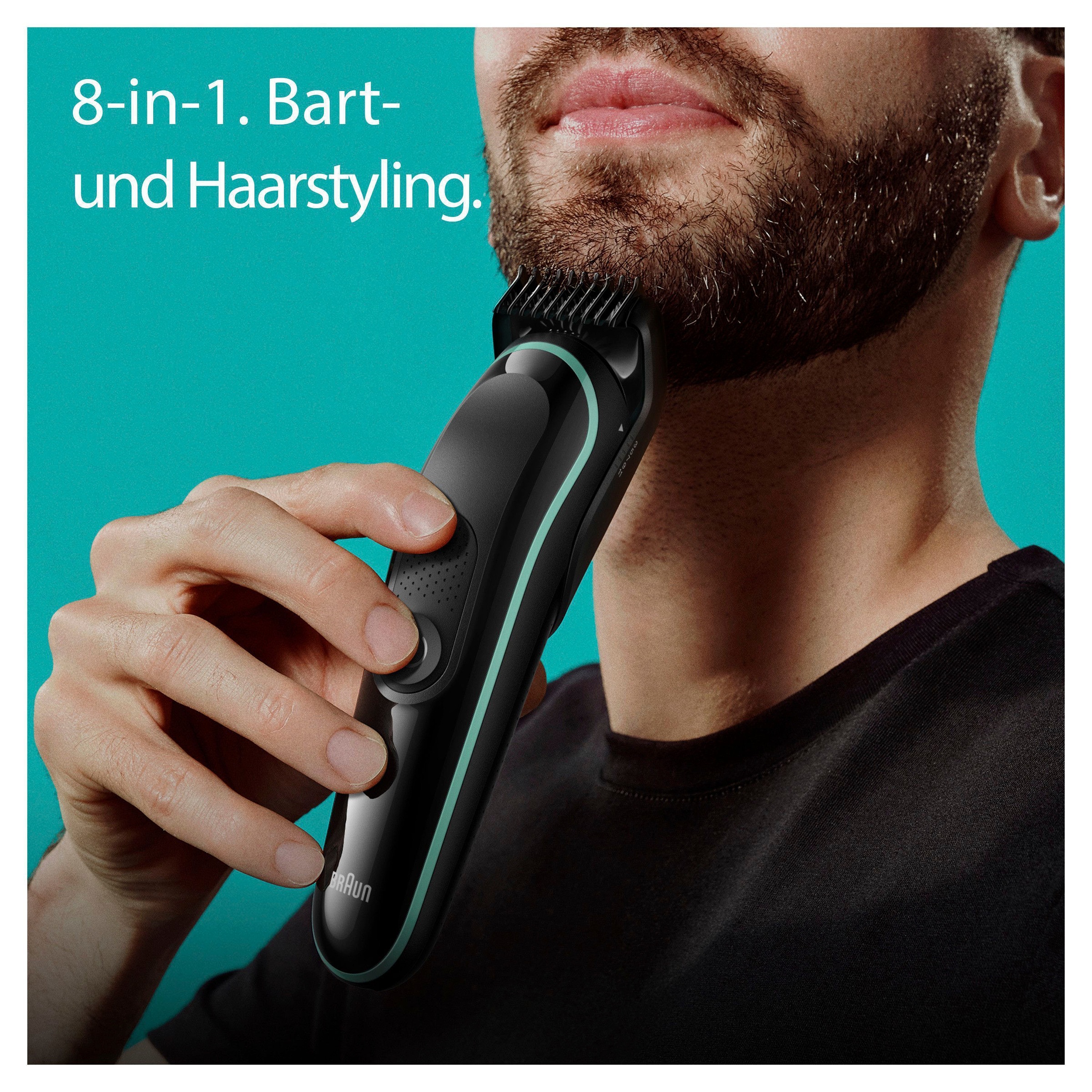 MGK3441«, kabellose Shop im ❤ Braun 80 kaufen Styling Haarschneider Set Min. »All-In-One Wasserdicht, Jelmoli-Online Laufzeit