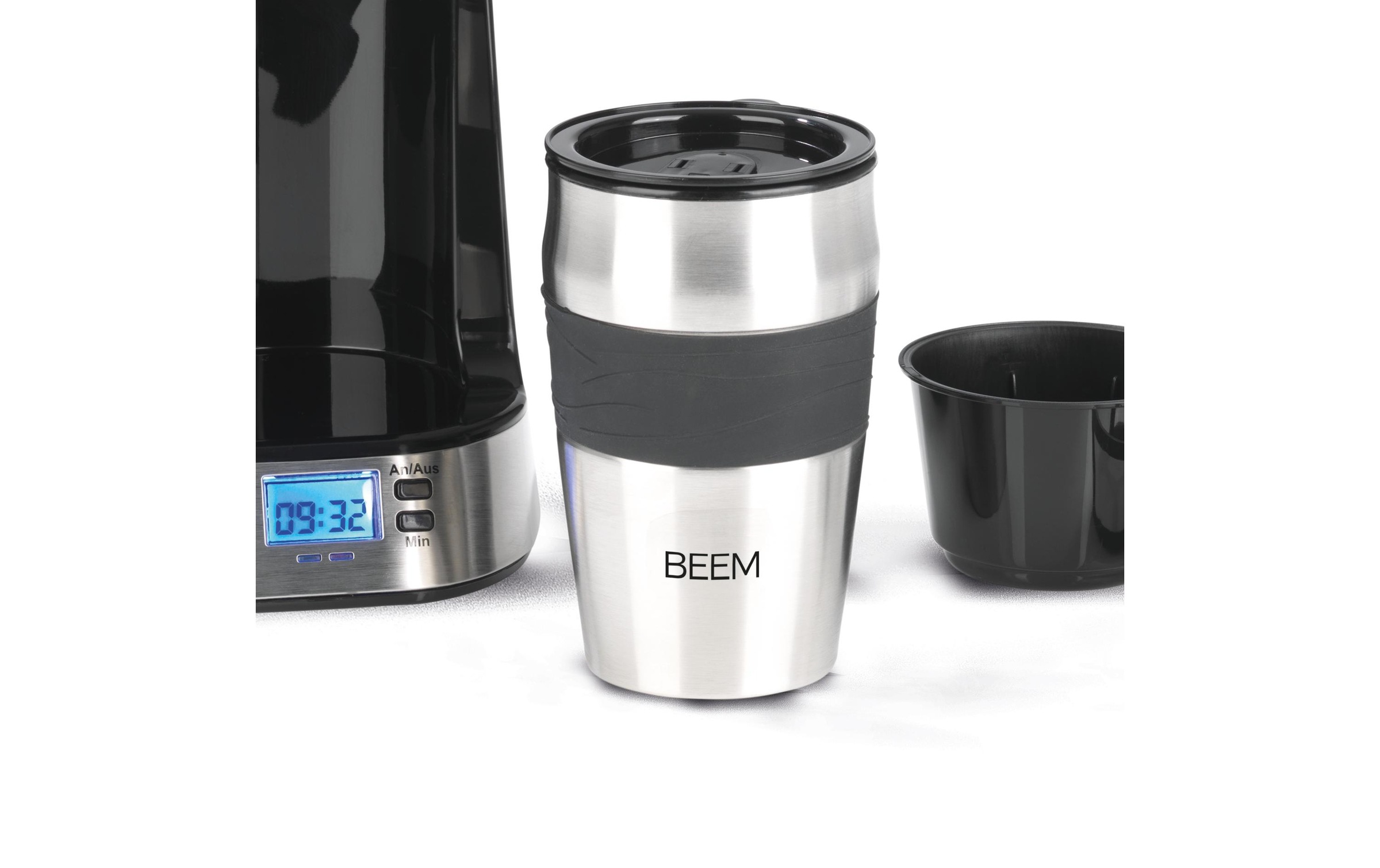 BEEM Filterkaffeemaschine »BEEM Filterkaffeemaschine Thermo 2«, Permanentfilter, LCD-Anzeige mit Hintergrundbeleuchtung, On the Go, Timer