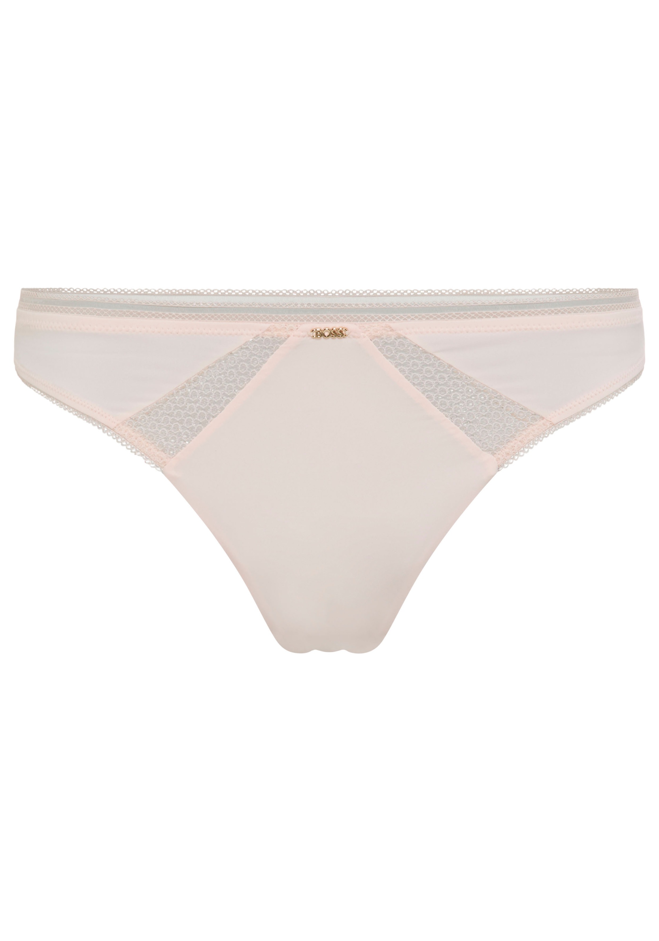BOSS String »Pure« körpernahe Form, mit Spitzeneinsatz