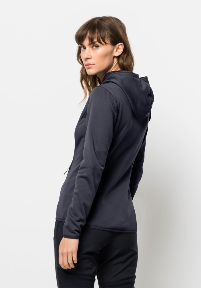 Jack Wolfskin Fleecejacke »BAISELBERG HOODED FZ W«, mit Kapuze