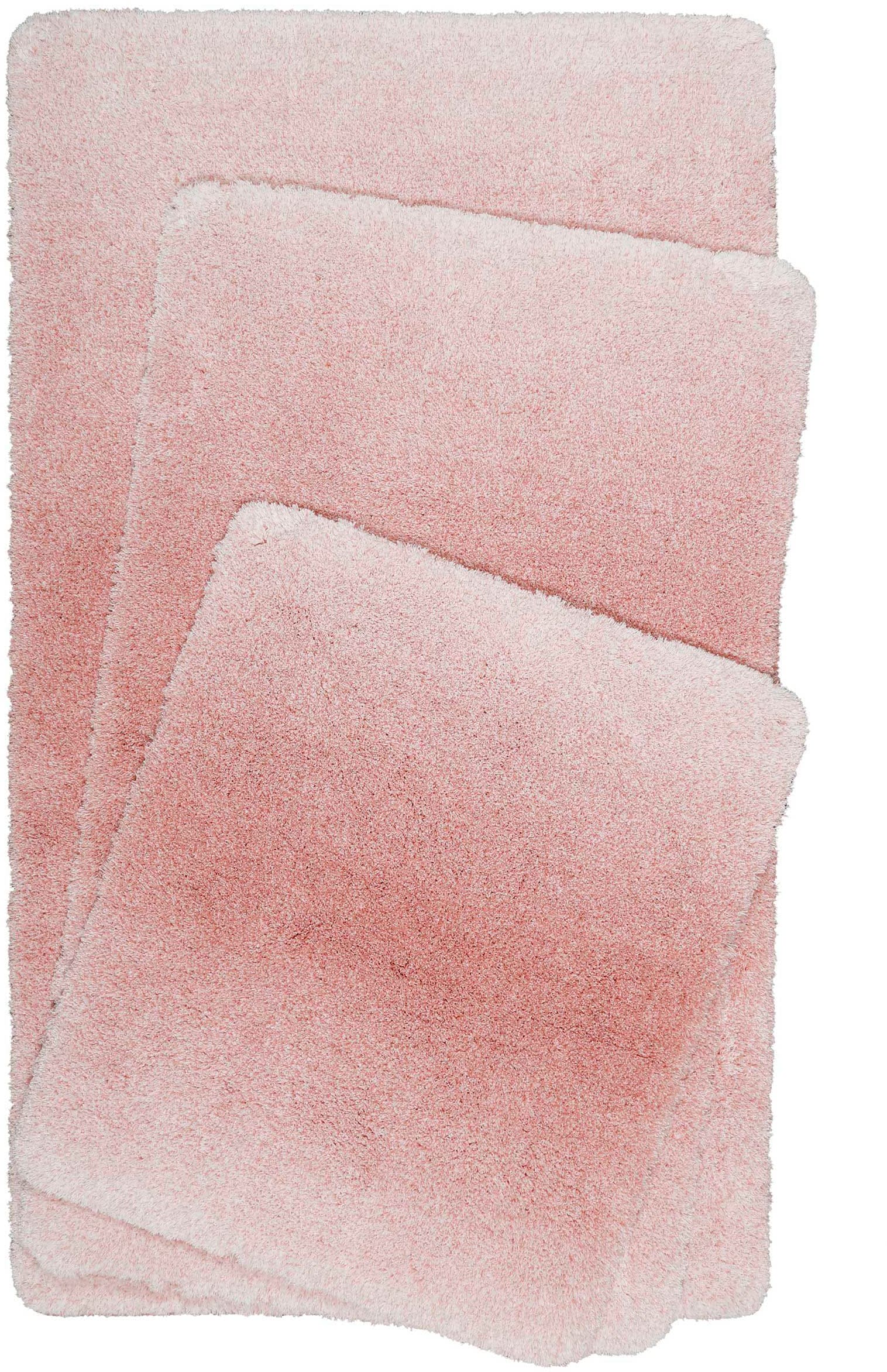 Wecon home Basics Badematte »Luuk WB-2705«, Höhe 25 mm, rutschhemmend beschichtet, fussbodenheizungsgeeignet-schnell trocknend, trendiger Farbverlauf, waschbar, weicher Badezimmerteppich