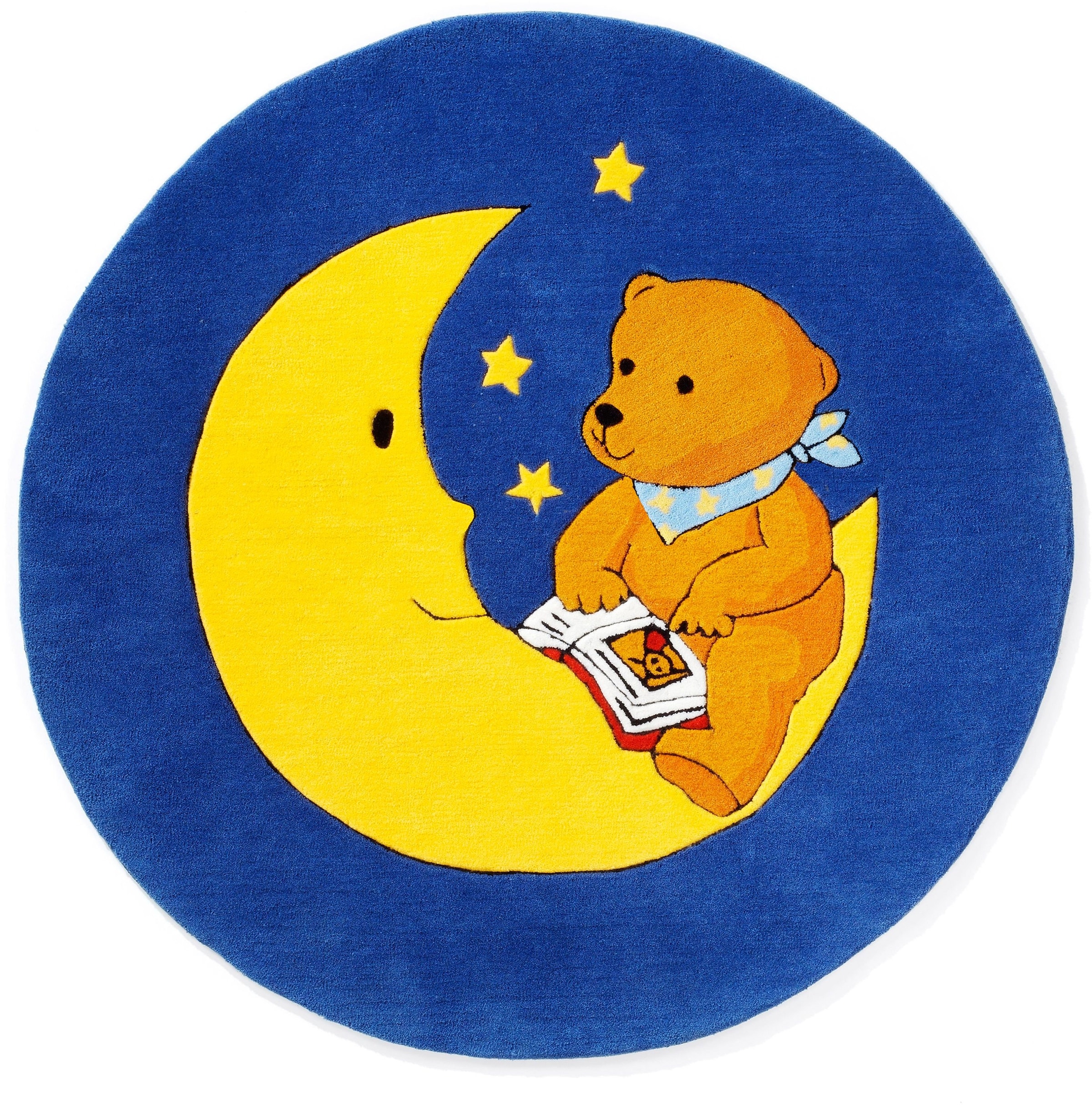 MONDBÄR Kinderteppich »MO-1337«, rund, Konturenschnitt, brillante Farben, Kinderzimmer kaufen