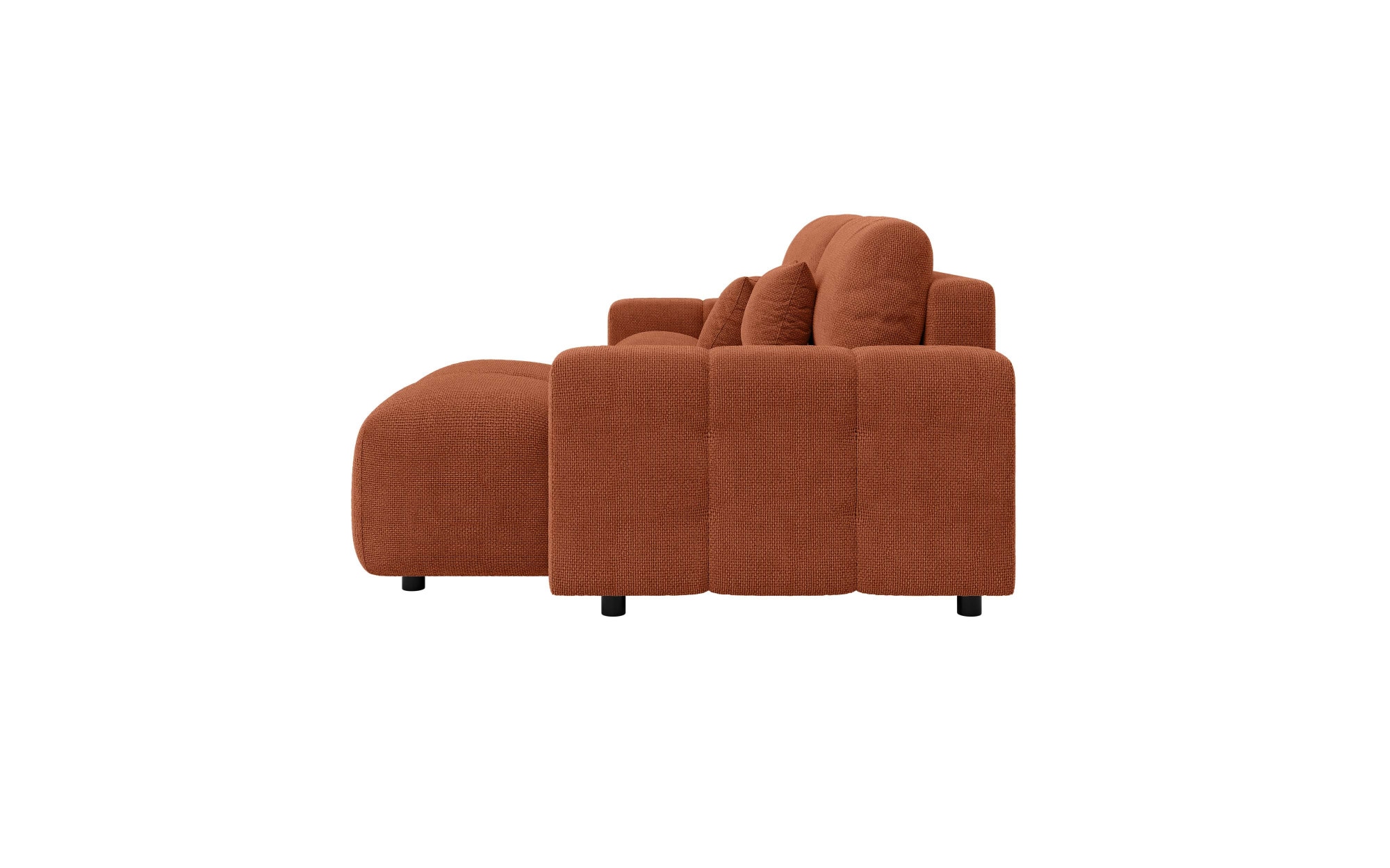 INOSIGN Ecksofa »FELICI, Schlafsofa 233cm, L-Form mit Recamiere beidseitig montierbar«, Designsofa mit Bettfunktion und Bettkasten, Masse B/T/H: 233/142/88 cm