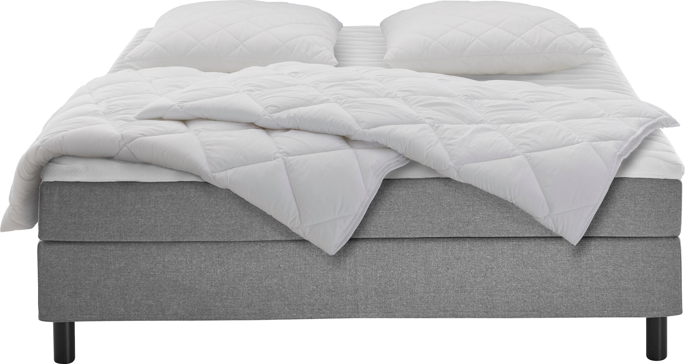 ATLANTIC home collection Boxbett »Happy«, ohne Kopfteil, mit Topper, wahlweise mit oder ohne Bettwaren