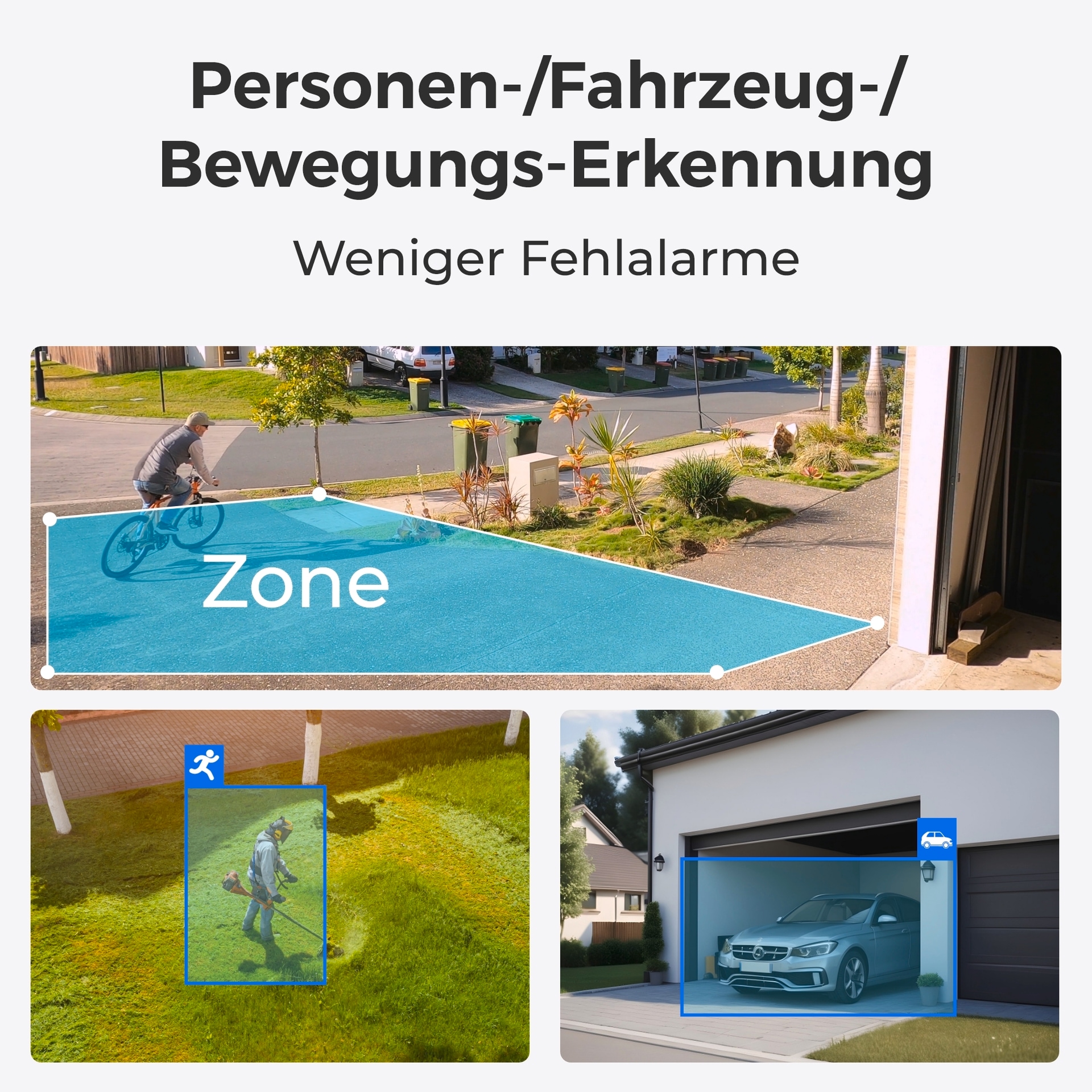 Reolink Überwachungskamera »P324 - 5MP PoE IP Sicherheitskamera, mit Personen-/Fahrzeugerkennung«, Aussenbereich, 30 Meter Nachtsicht & Audioaufzeichnung