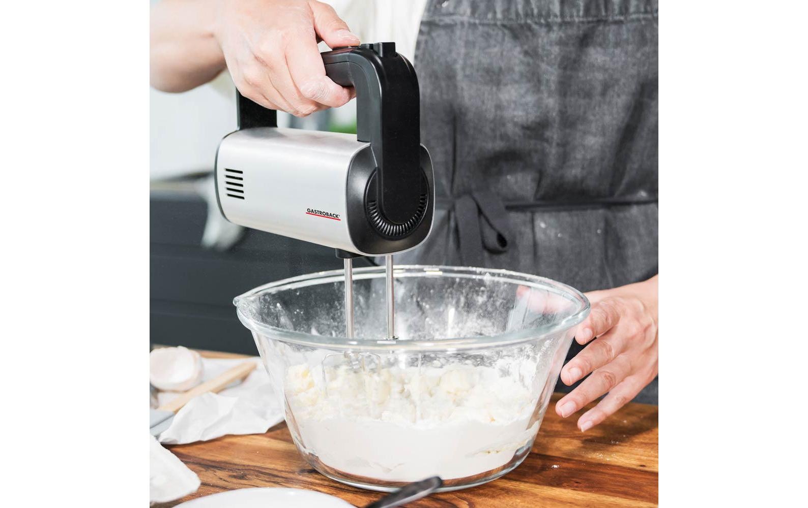 Gastroback Handmixer »Design Pro Silberfarben Schwarz«, 500 W