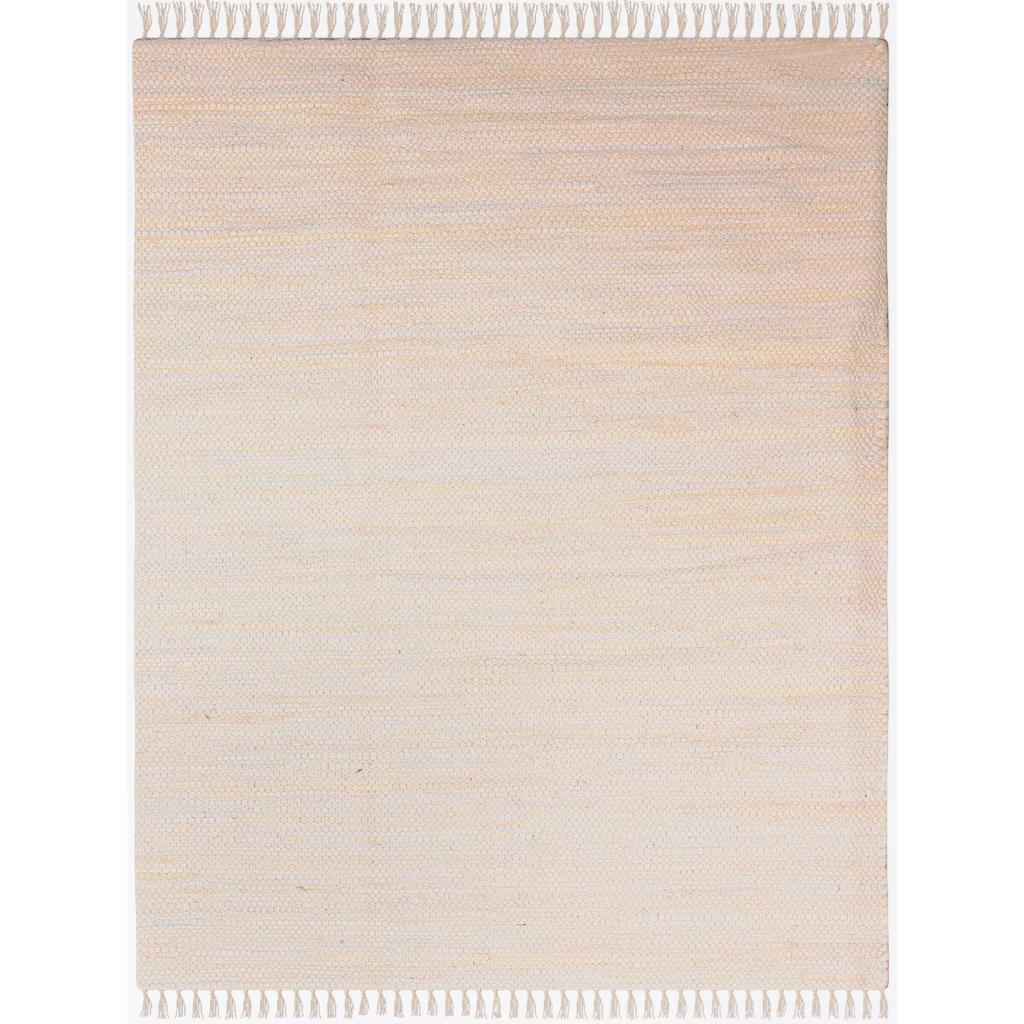 Myflair Möbel & Accessoires Teppich »Dalia«, rechteckig, Handweb Teppich, Uni Farben, 90% Baumwolle, handgewebt, Wohnzimmer