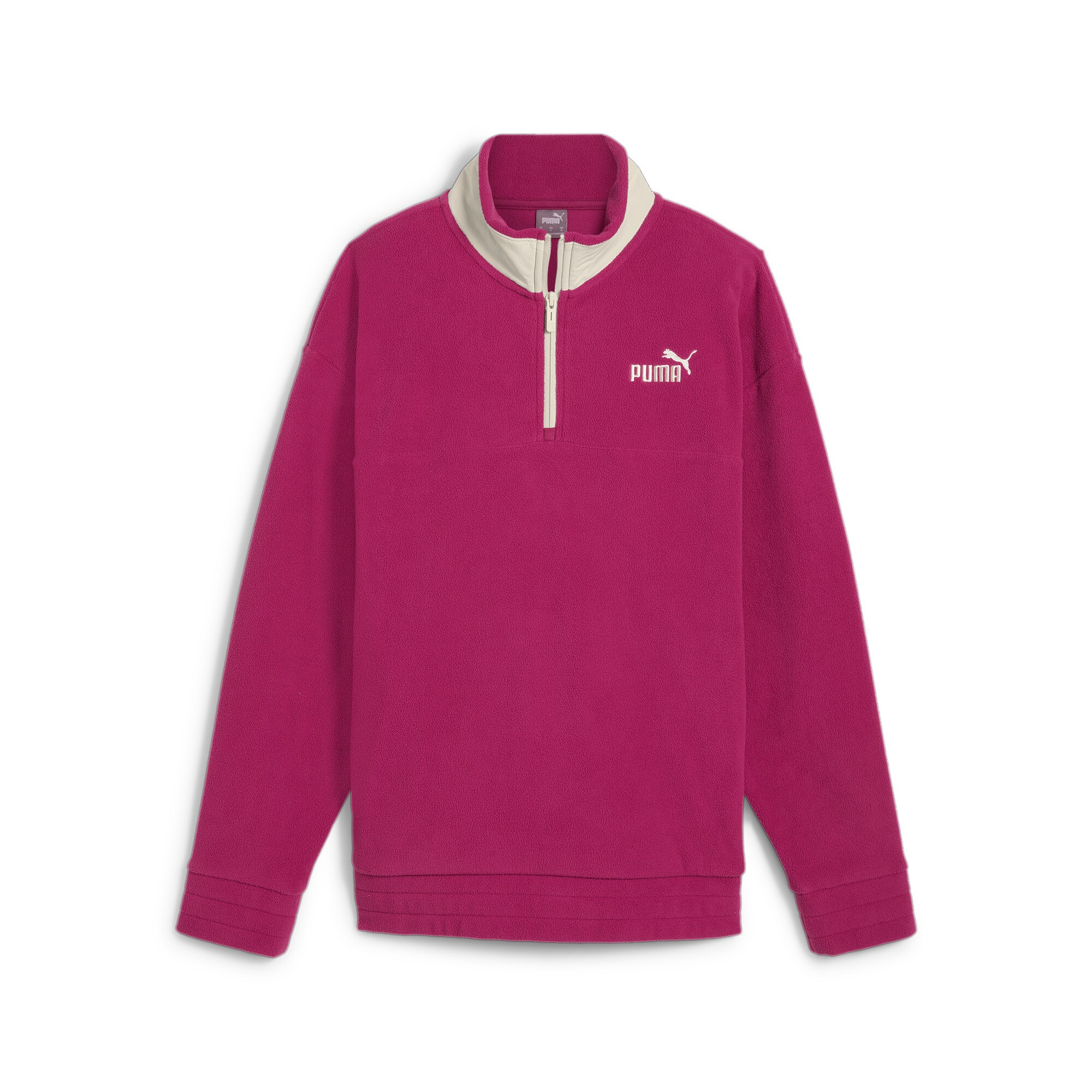 PUMA Langarmshirt »ESS ELEVATED WINTERIZED HALF-ZIP MOCK NECK« Comfort Fit, mit Stehkragen, mit Reissverschluss, mit Kängurutasche