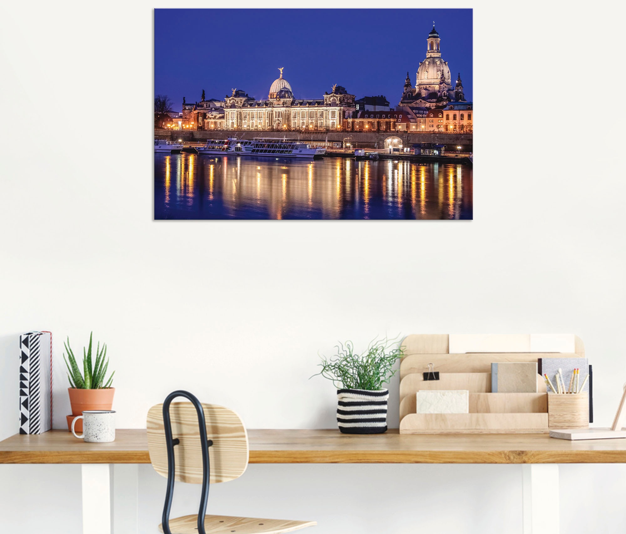 Artland Wandbild »Abend an der Elbe in Dresden«, Dresden, (1 St.), als  Alubild, Leinwandbild, Wandaufkleber oder Poster in versch. Grössen online  bestellen | Jelmoli-Versand