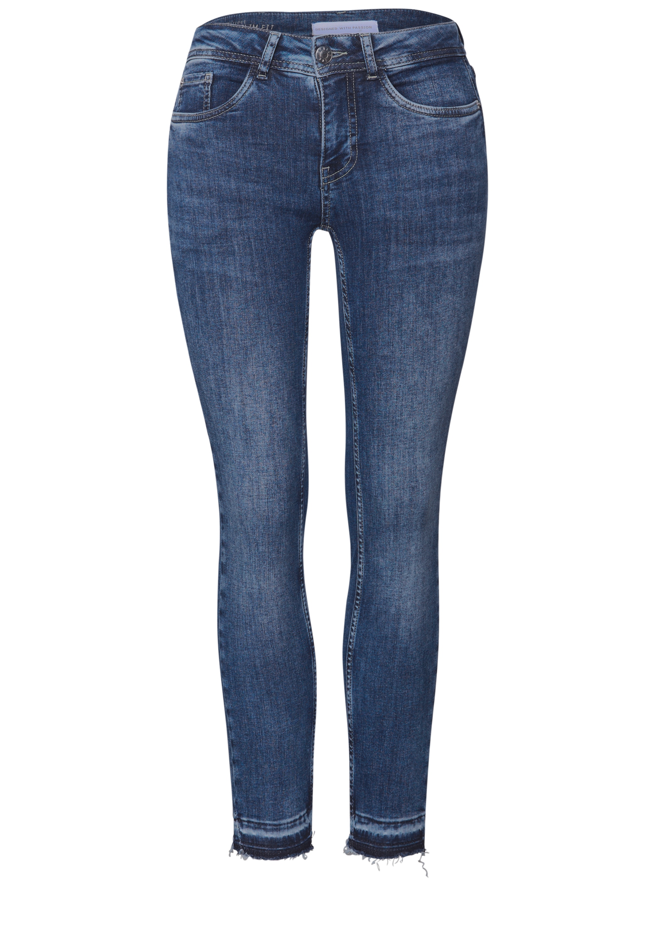 STREET ONE Slim-fit-Jeans »Style York«, mit Glitzerdetails