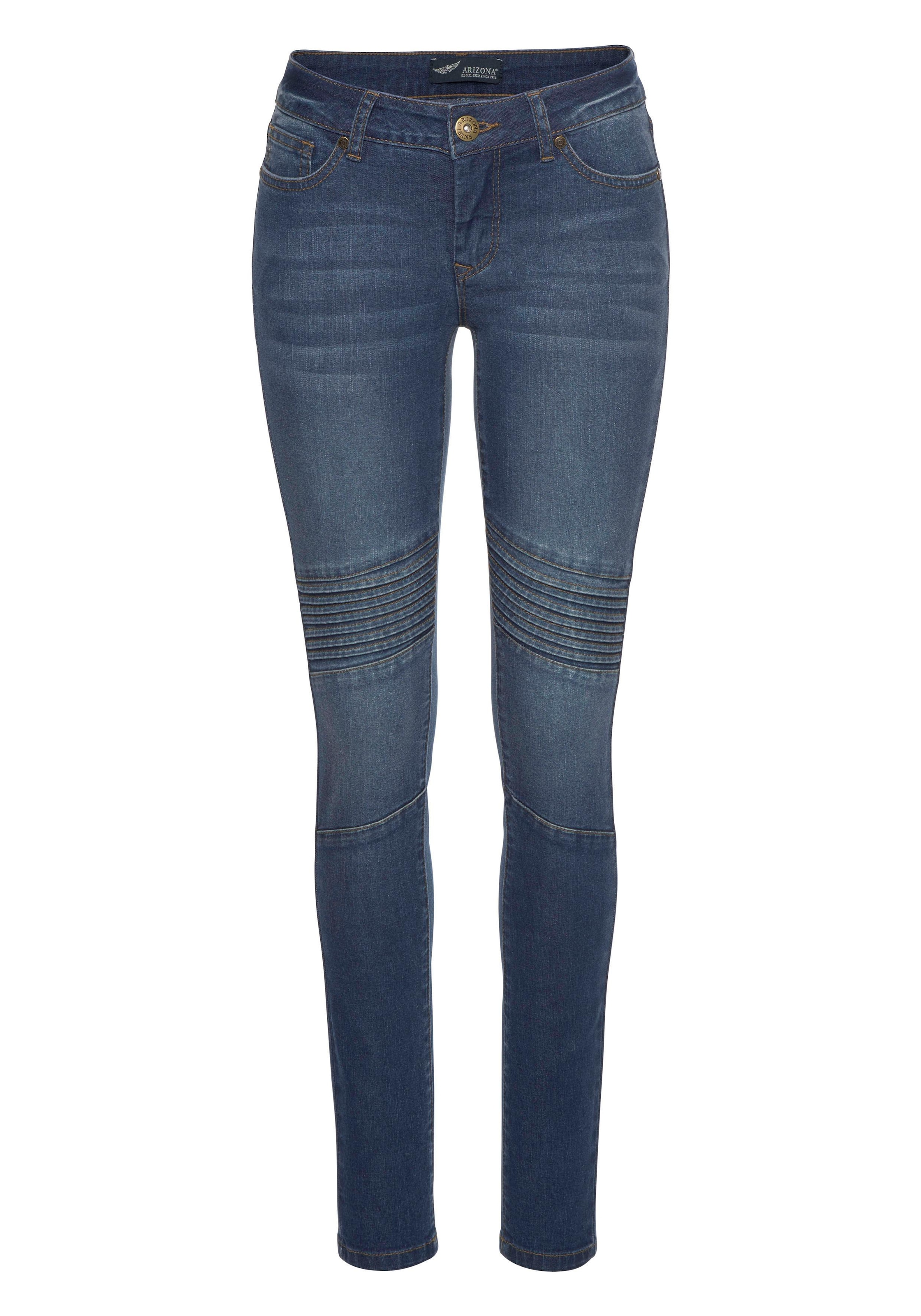 Arizona Skinny-fit-Jeans »im Biker- Look«, Low Waist