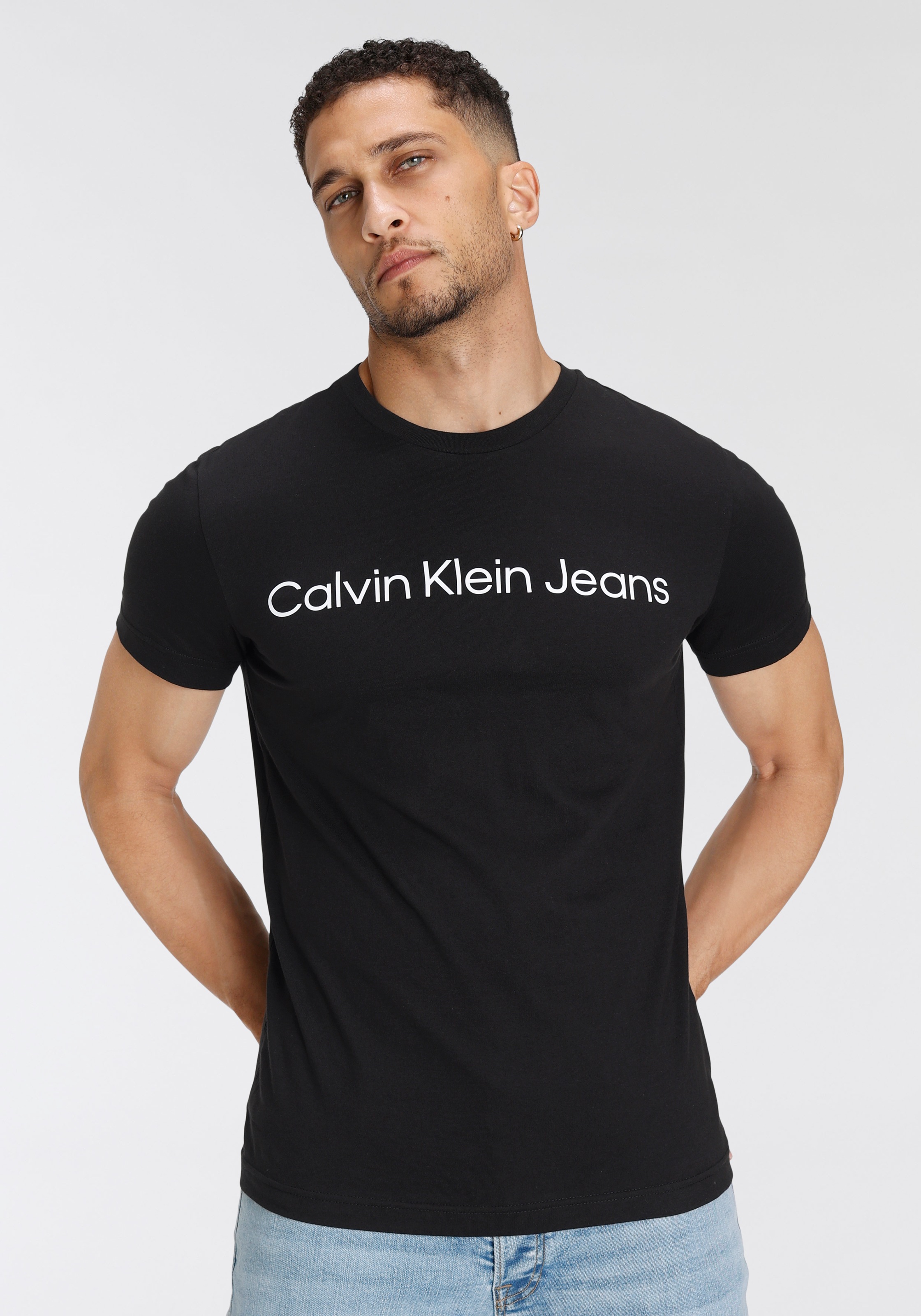 Calvin Klein Jeans T-Shirt »CORE INSTITUTIONAL LOGO SLIM TEE« mit logo-Schriftzug