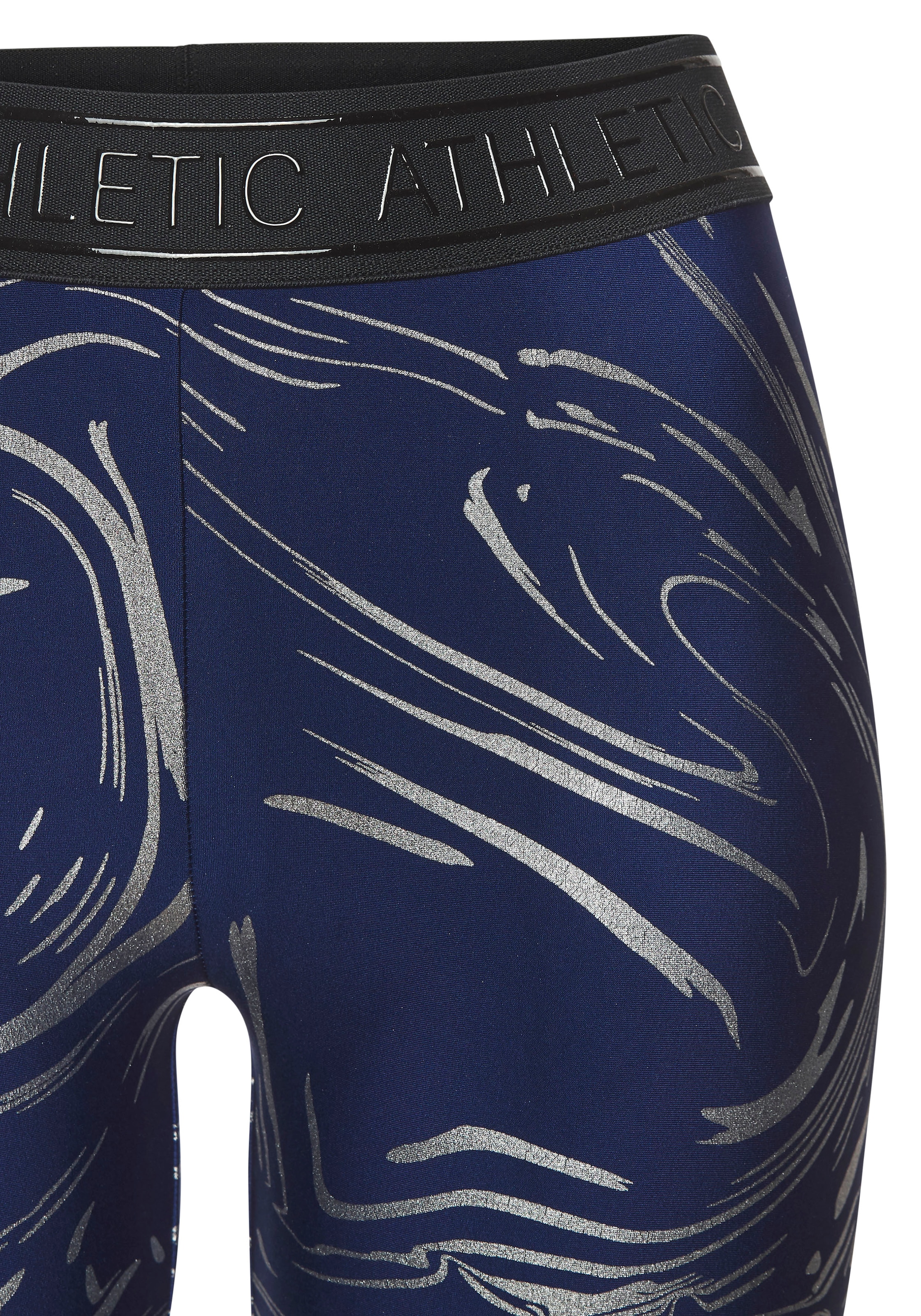 LASCANA ACTIVE Funktionsleggings »-Sportleggings«, mit glänzendem Print und 3D Schriftzug