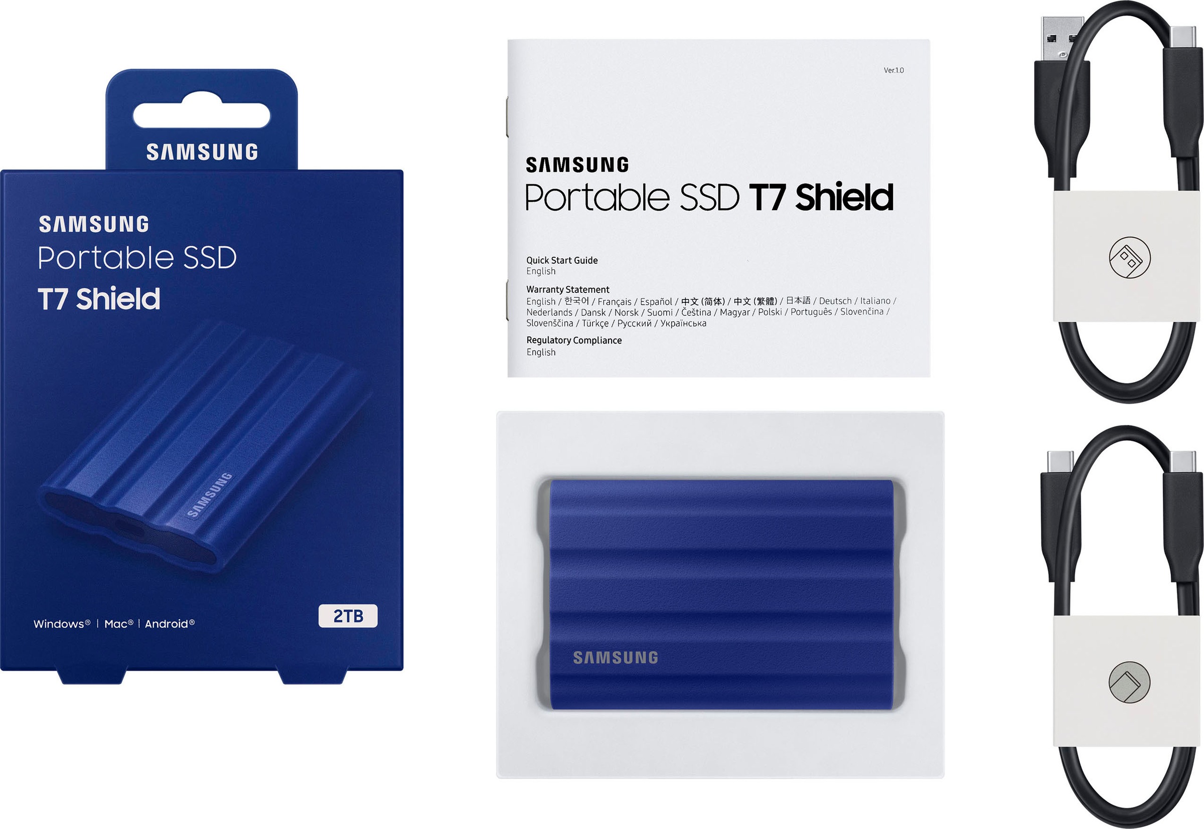 Samsung externe SSD »T7 Shield«, Anschluss USB-C