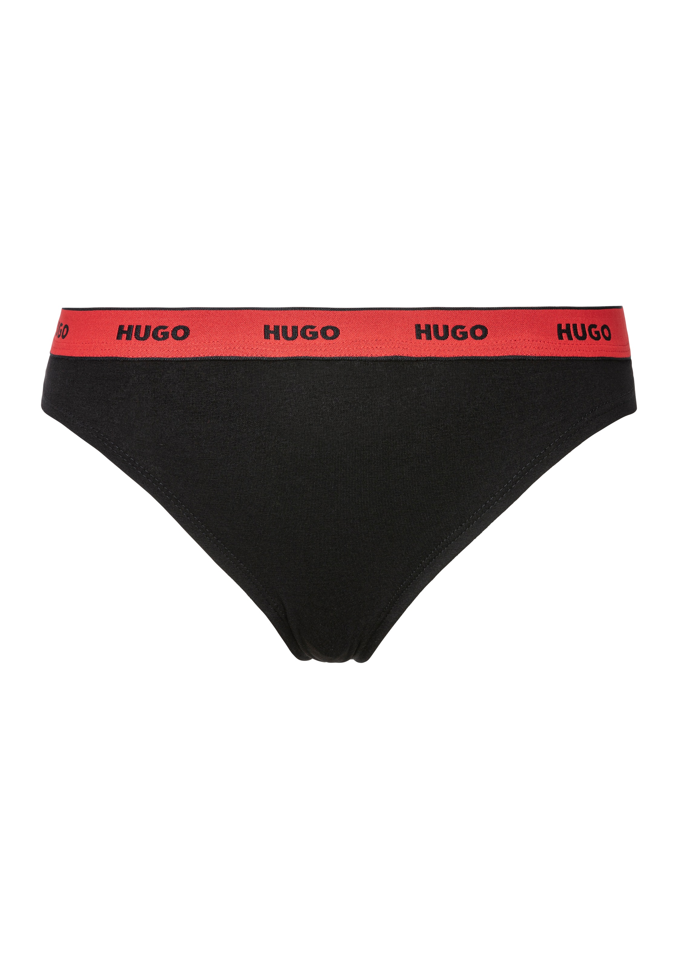 HUGO Underwear String »THONG STRIPE PYP 10« mit BOSS Schriftzug auf dem Bund