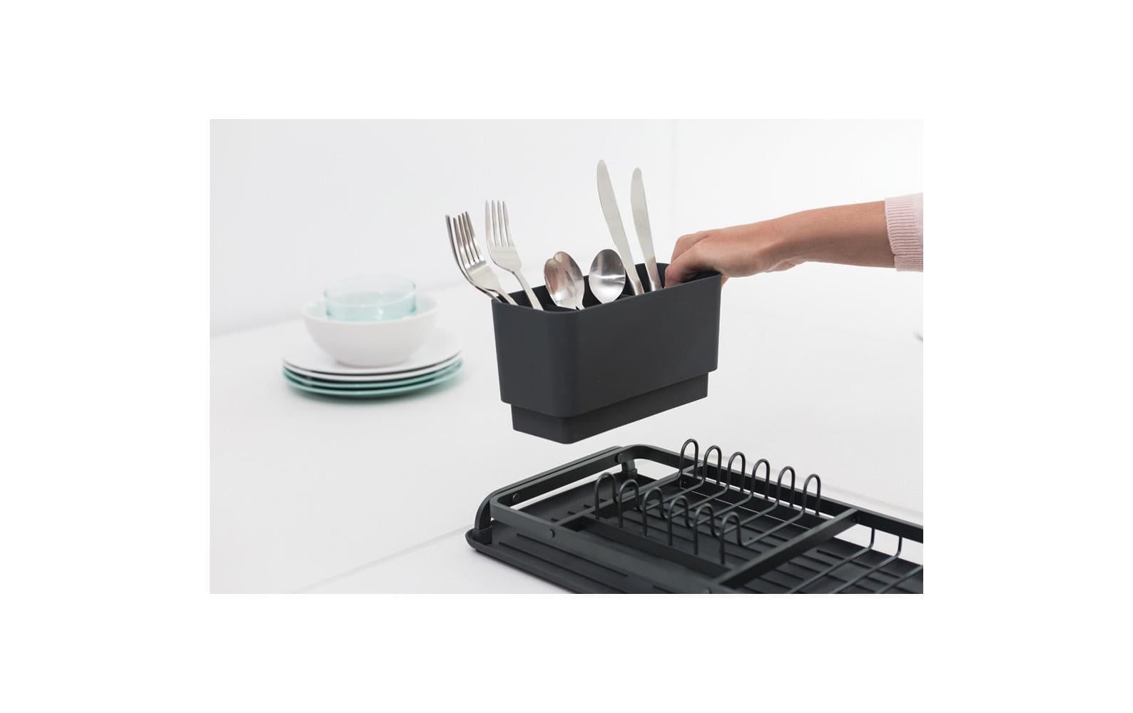 Brabantia Geschirrständer »Compact dark grey«