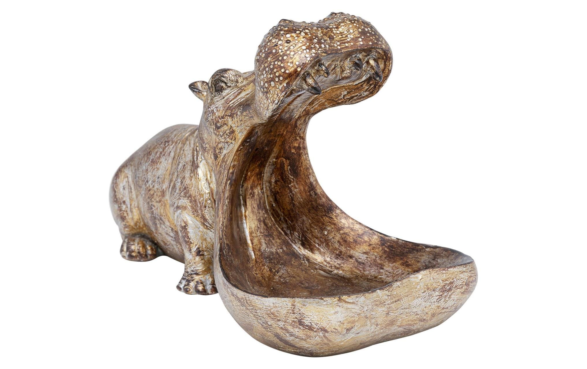 Kare Design Dekofigur »Hungry Hippo Goldfarben«