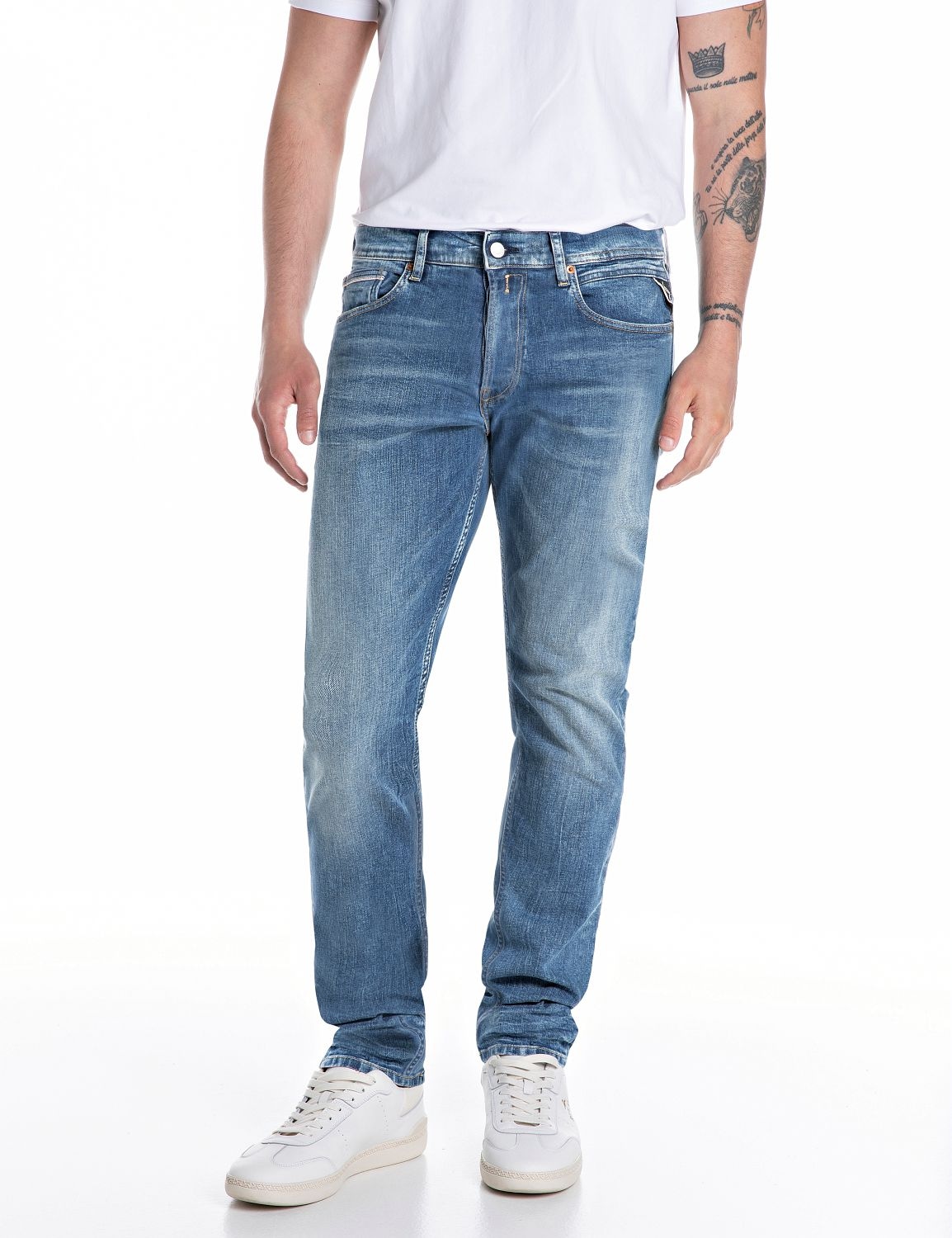 Replay Straight-Jeans »GROVER« in vielen verschiedenen Waschungen, mit Stretch