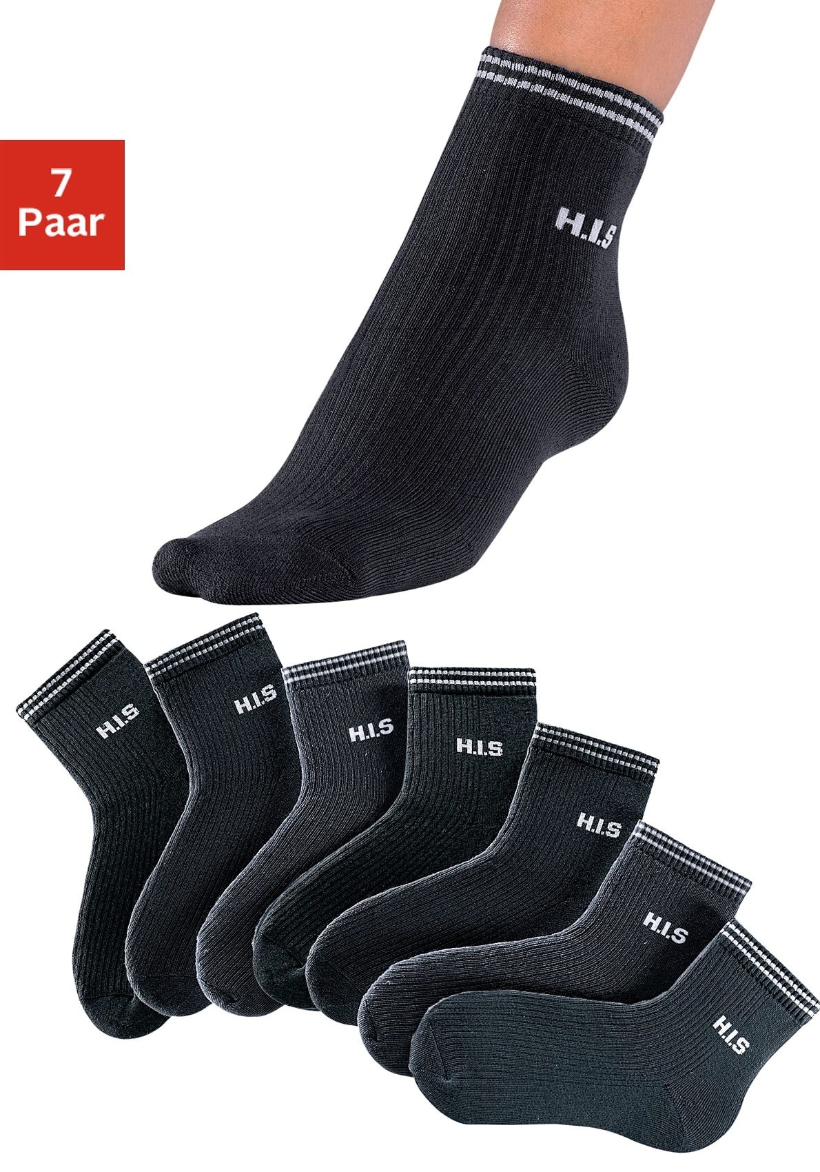 H.I.S Kurzsocken, (Set, bei Vollfrottee Schweiz shoppen 7 Jelmoli-Versand Paar), mit online