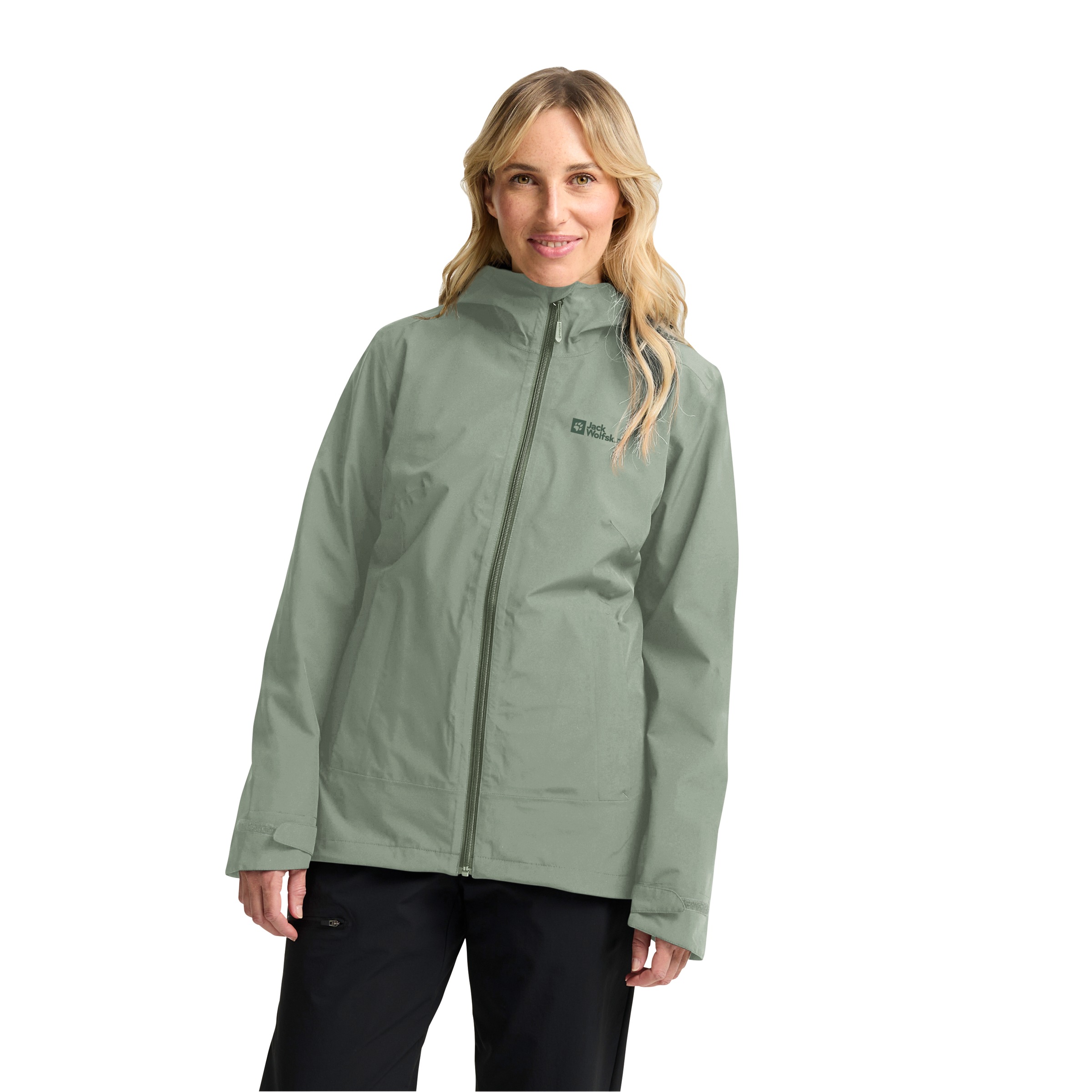 Jack Wolfskin 3-in-1-Funktionsjacke »MOONRISE 3IN1 JKT W«, mit Kapuze, 3in1, atmungsaktiv, Übergangsjacke