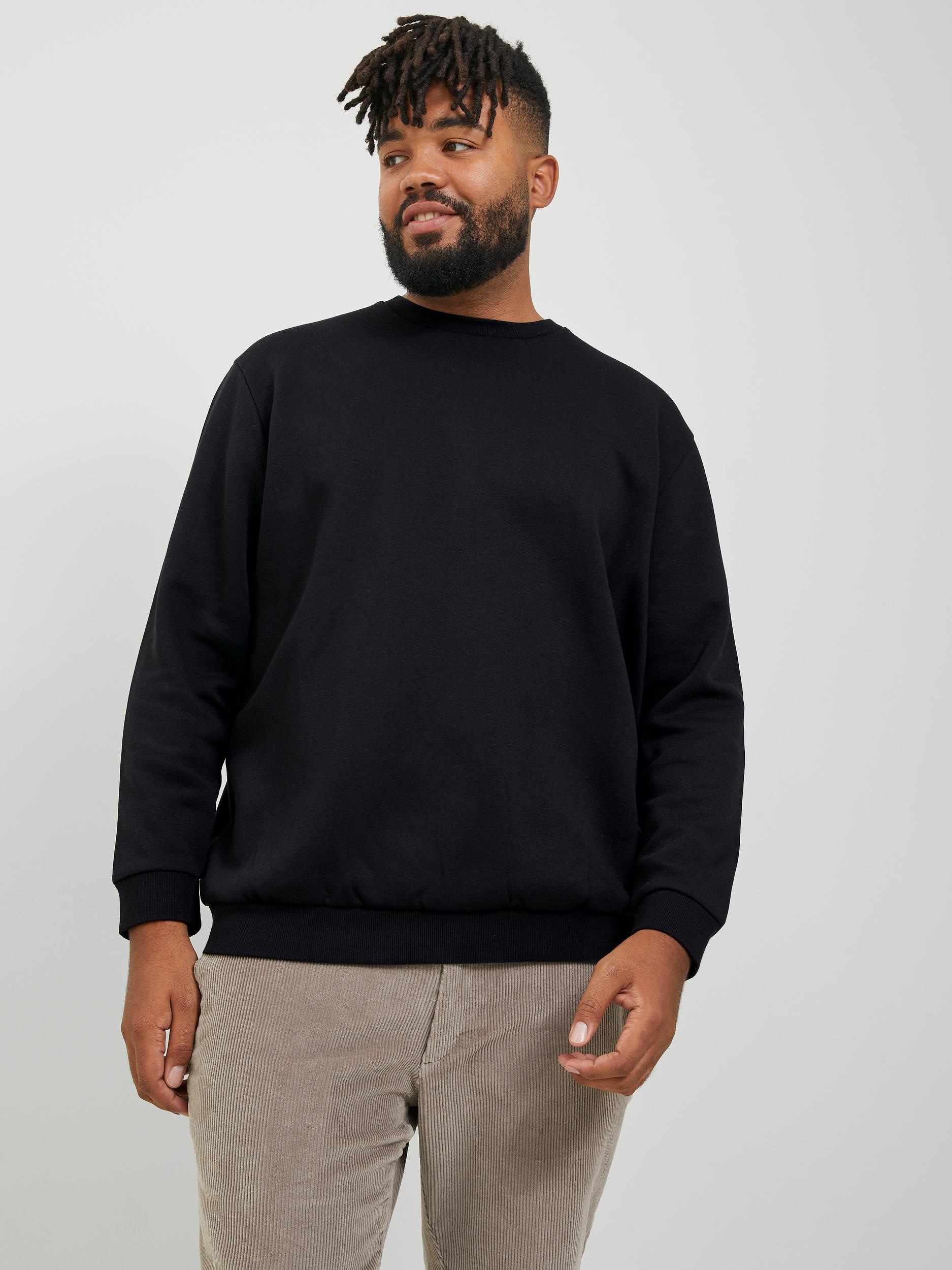 Jack & Jones PlusSize Sweatshirt »JJEBRADLEY SWEAT CREW NOOS PLS« mit Rippbündchen