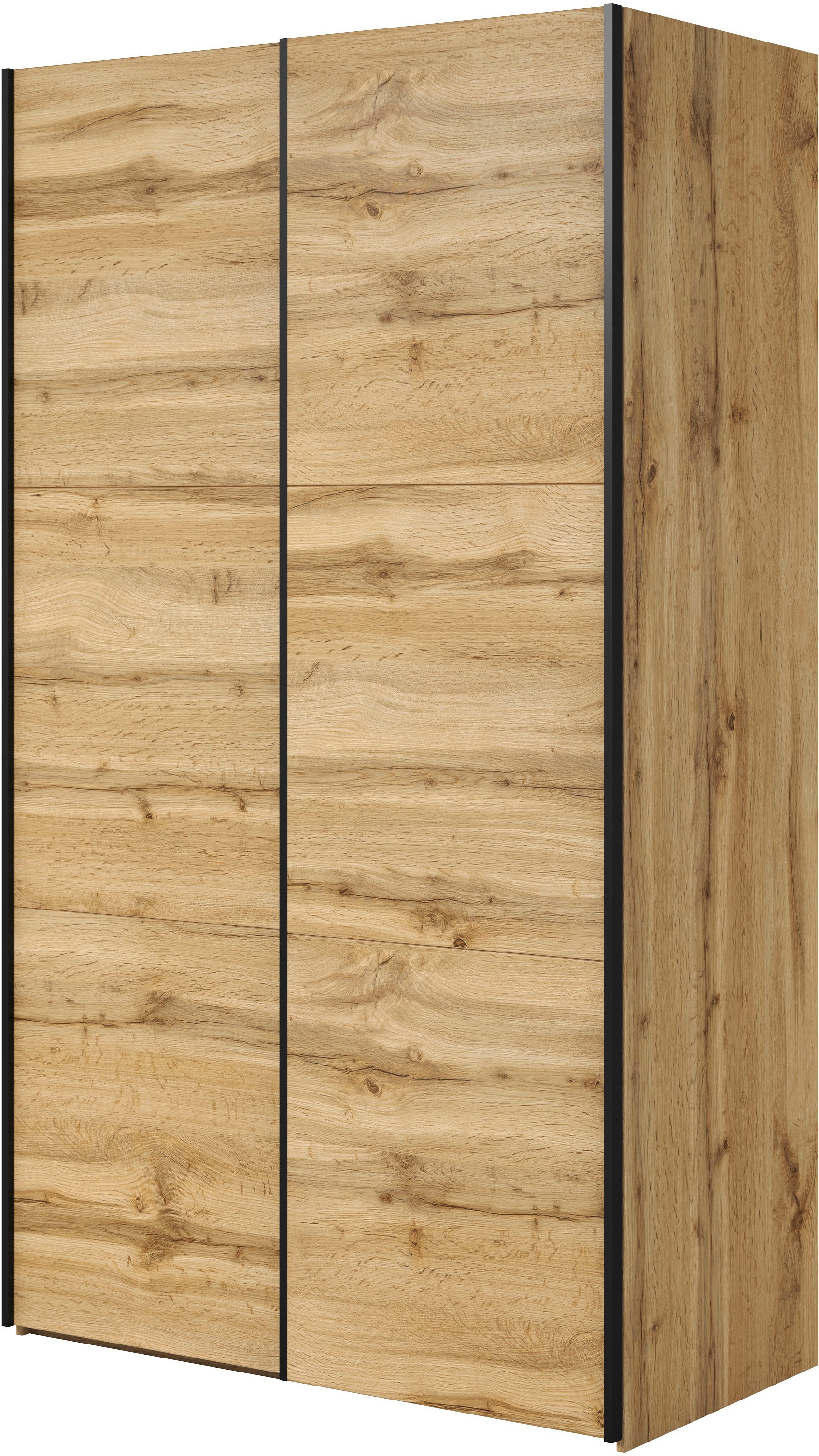 Home affaire Kleiderschrank »Eastvale, 120x64x210cm, ideal für kleine Räume oder Nischen«, Schrank mit Schwebetüren, FSC-zertifiziert, Metallgriffe