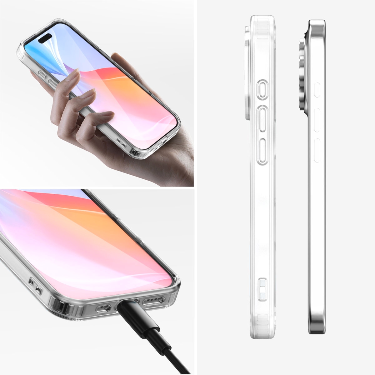 4smarts Handyhülle »360° Premium Protection Set für Apple iPhone 16 Pro«, Backcover, Schutzhülle, Handyschutzhülle, Case, Schutzcase, stossfest