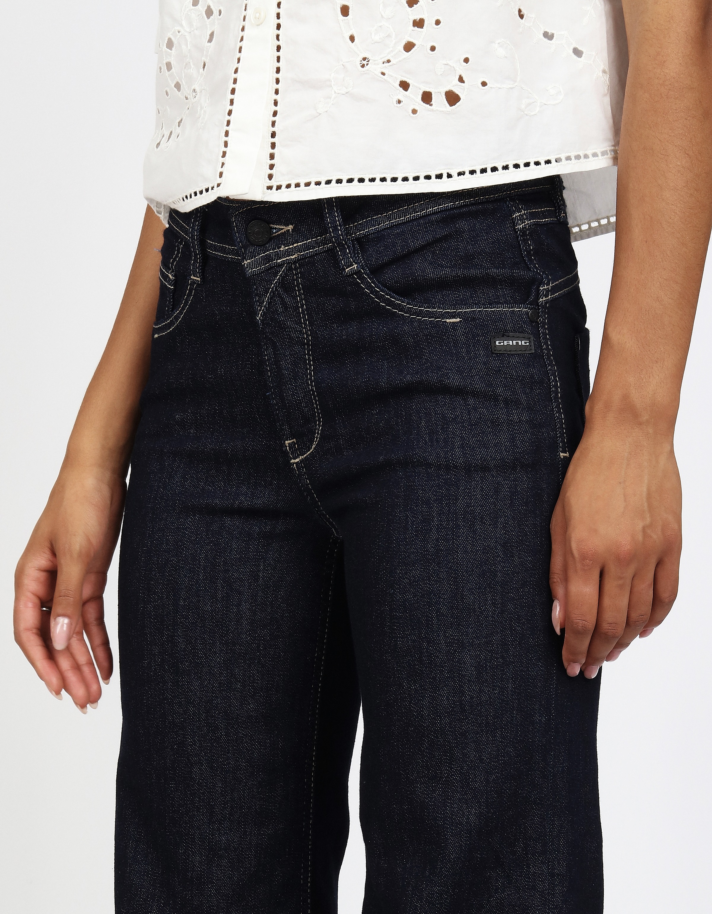 GANG 5-Pocket-Jeans »94AMELIE WIDE LONG«, Long = 4 cm länger