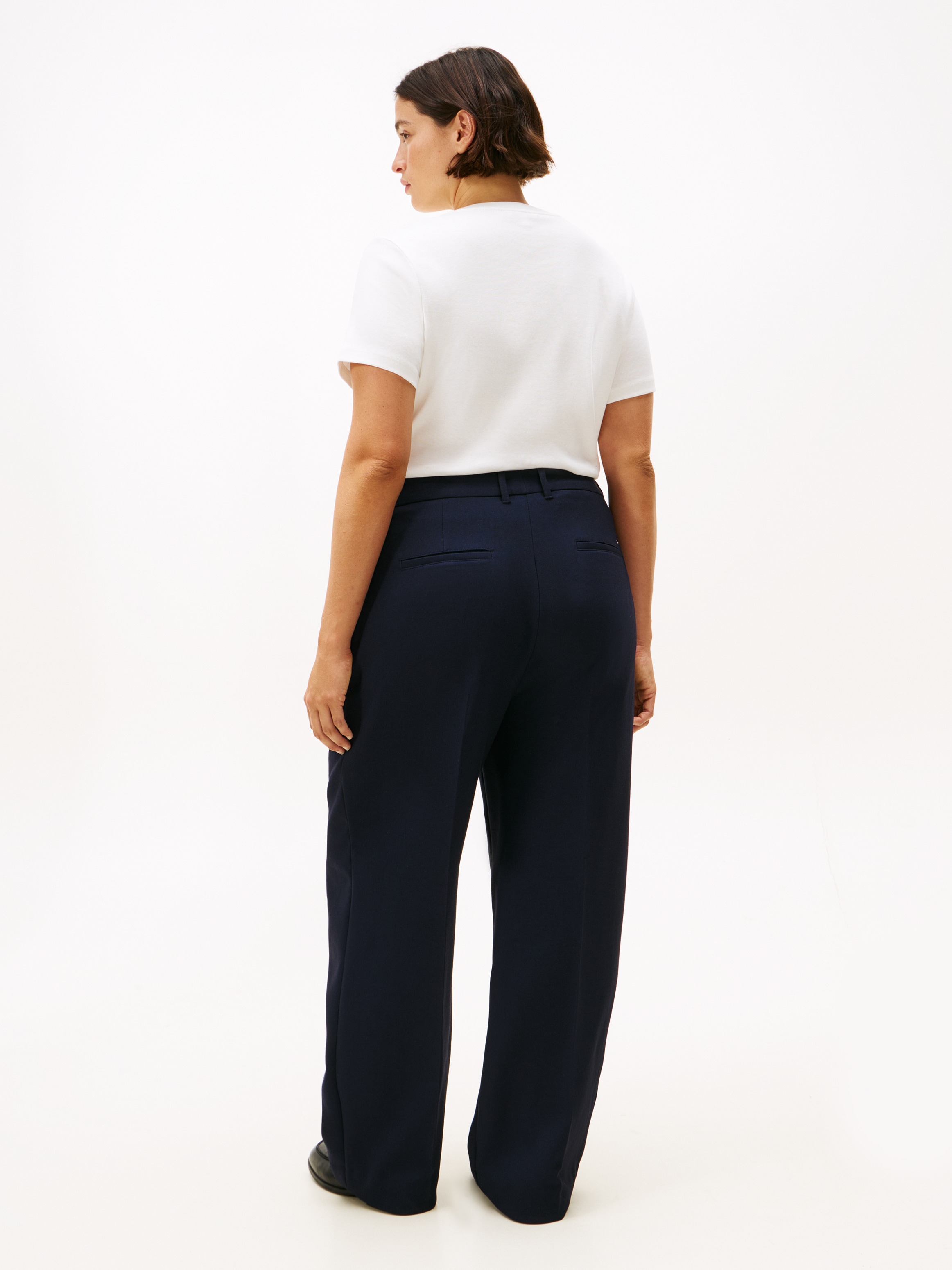 Tommy Hilfiger Curve Anzughose »CRV PUNTO RLXD STRAIGHT PANT«, in grossen Grössen