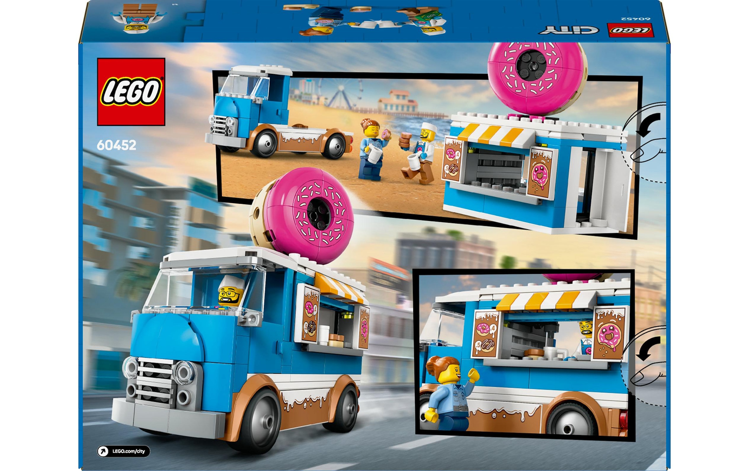 LEGO® Spielbausteine »City Donut Truck 60460«, (196 St.)