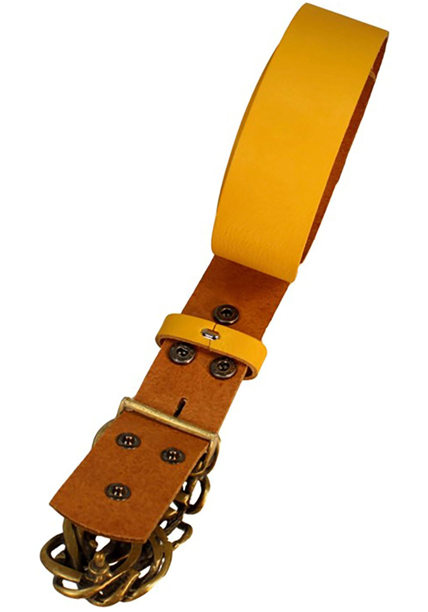 RETTUNGSRING by showroom 019° Ledergürtel, mit austauschbarer Schliesse »Strohknoten Antik Goldfarben«