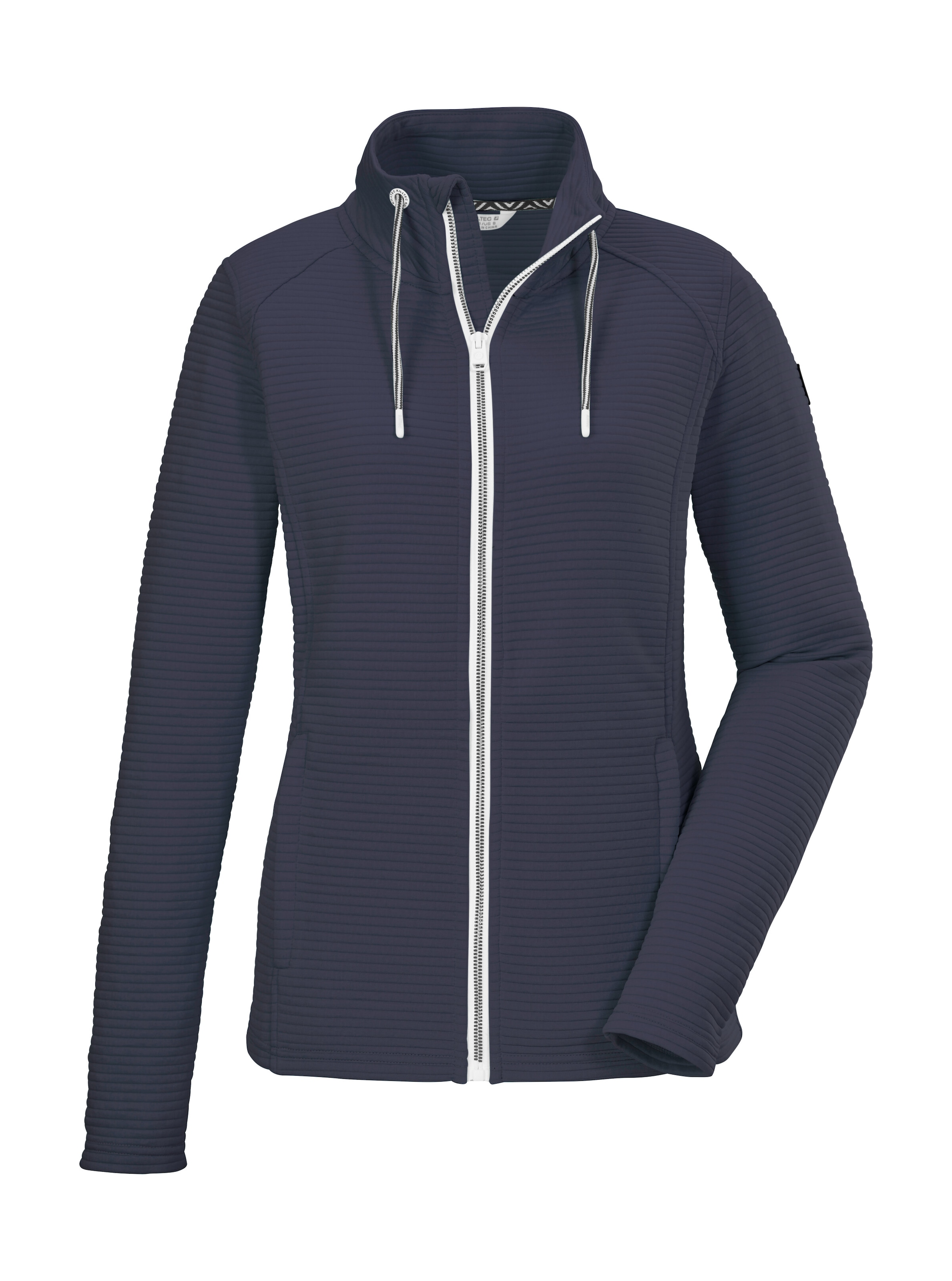 Killtec Strickjacke »KOS 24 WMN FLX JCKT« Damenjacke mit Comfort-Stretch und Kinnschutz, seitliche Taschen