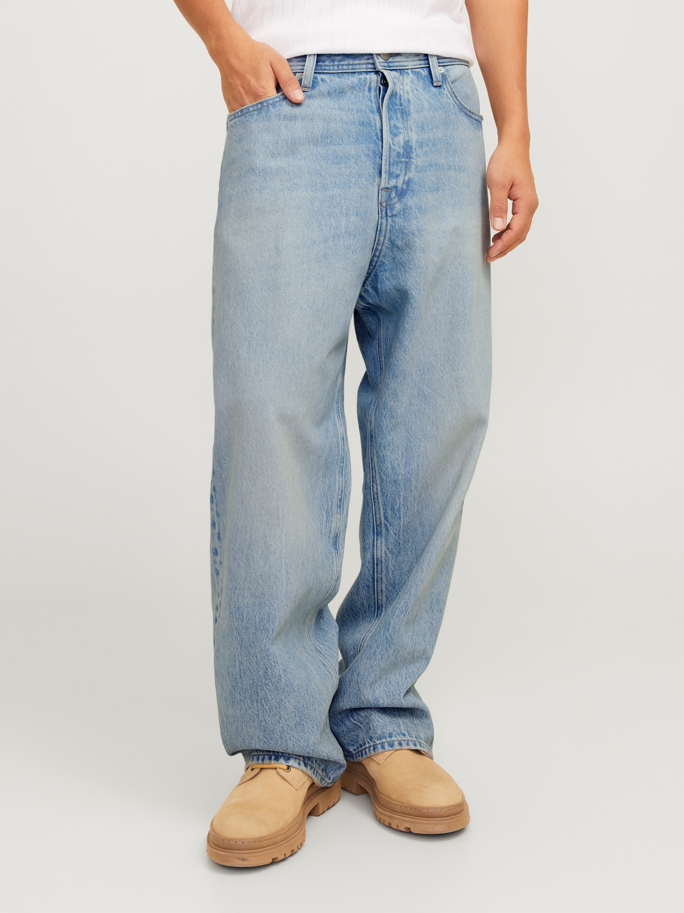 Jack & Jones Relax-fit-Jeans »JJIALEX mit cleanem Look und Taschenvielfalt« Baumwolle, relax fit