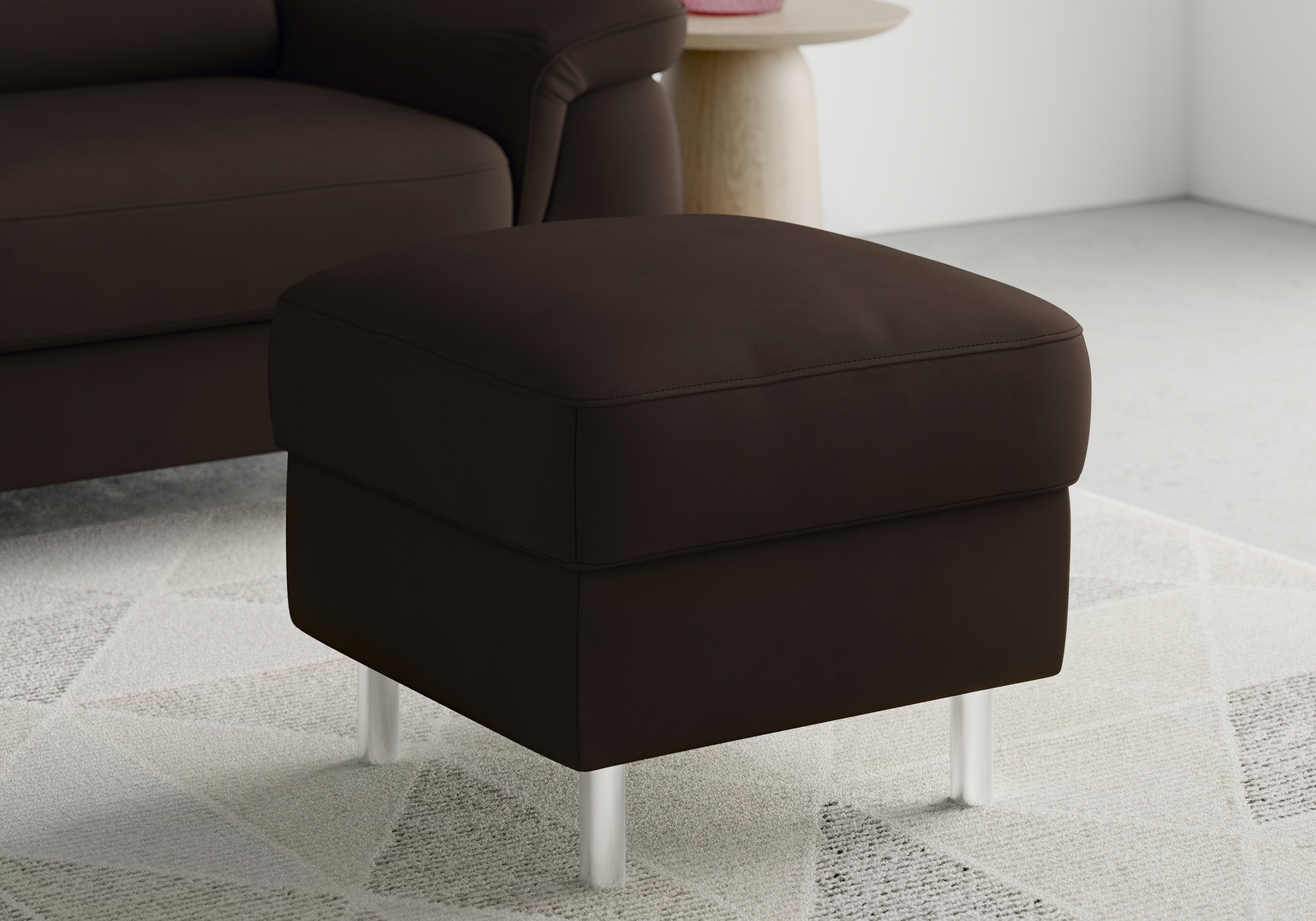 sit&more Stauraumhocker »Sinatra«, Sitzfläche ist abnehmbar, chromfarbene Metallfüsse