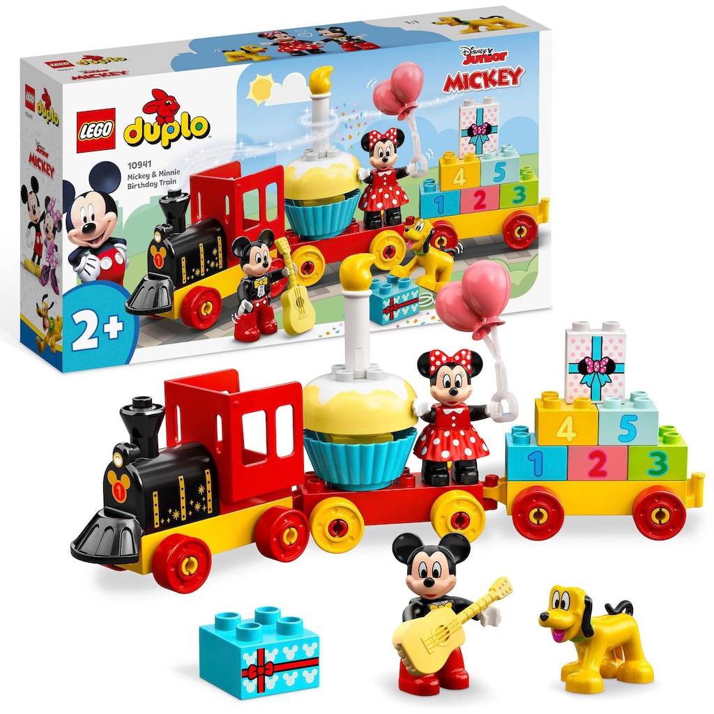 LEGO® Konstruktionsspielsteine »Mickys und Minnies Geburtstagszug (10941), LEGO® DUPLO® Disney™«, (22 St.)