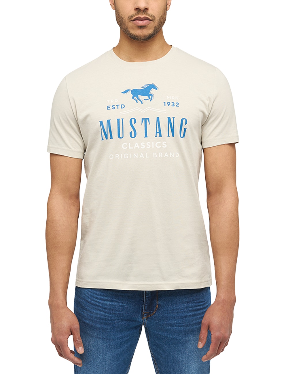 | MUSTANG T-Shirt »Mustang Print-Shirt« Jelmoli-Versand kaufen Kurzarmshirt online