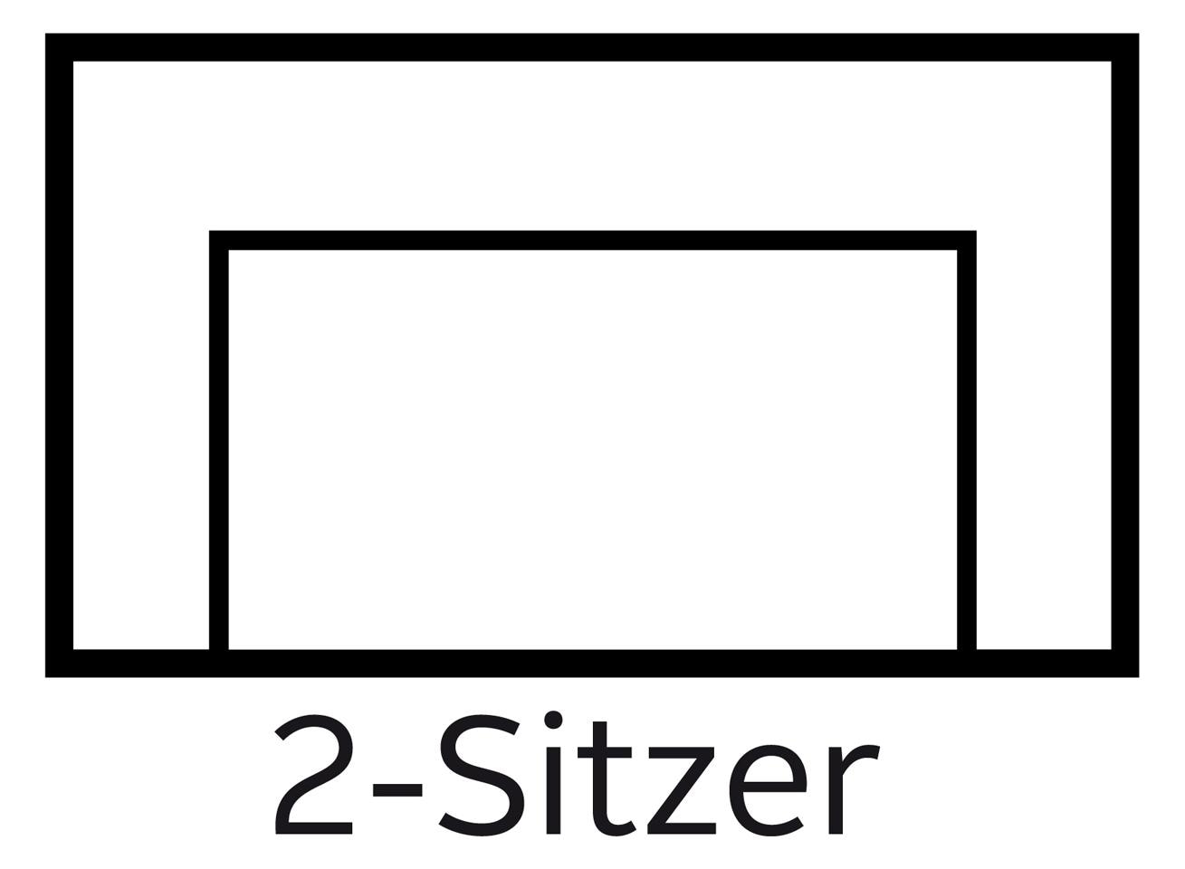Home affaire 2-Sitzer »Lasse«, im scandinavischem Stil mit Holzfüssen
